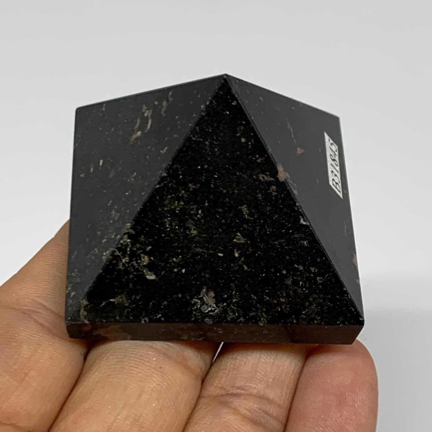 115.5g, 1.5"x1.9"x1.9", Black Tourmaline Pyramid Gemstone,Healing Crystal, B3184