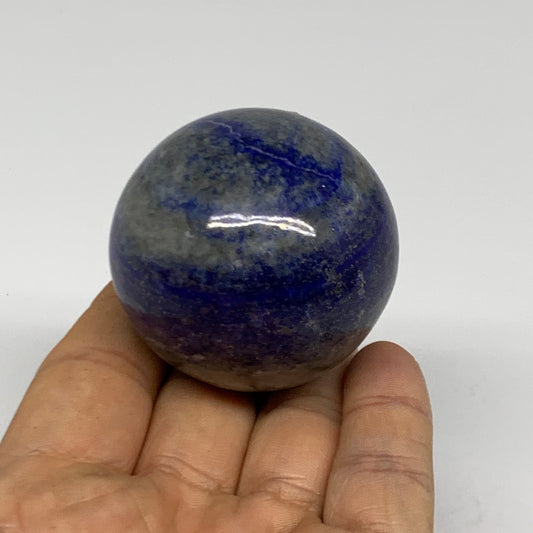 0.37 lbs, 1.9" (47mm), Lapis Lazuli Sphere Ball Gemstone @Afghanistan, B33153