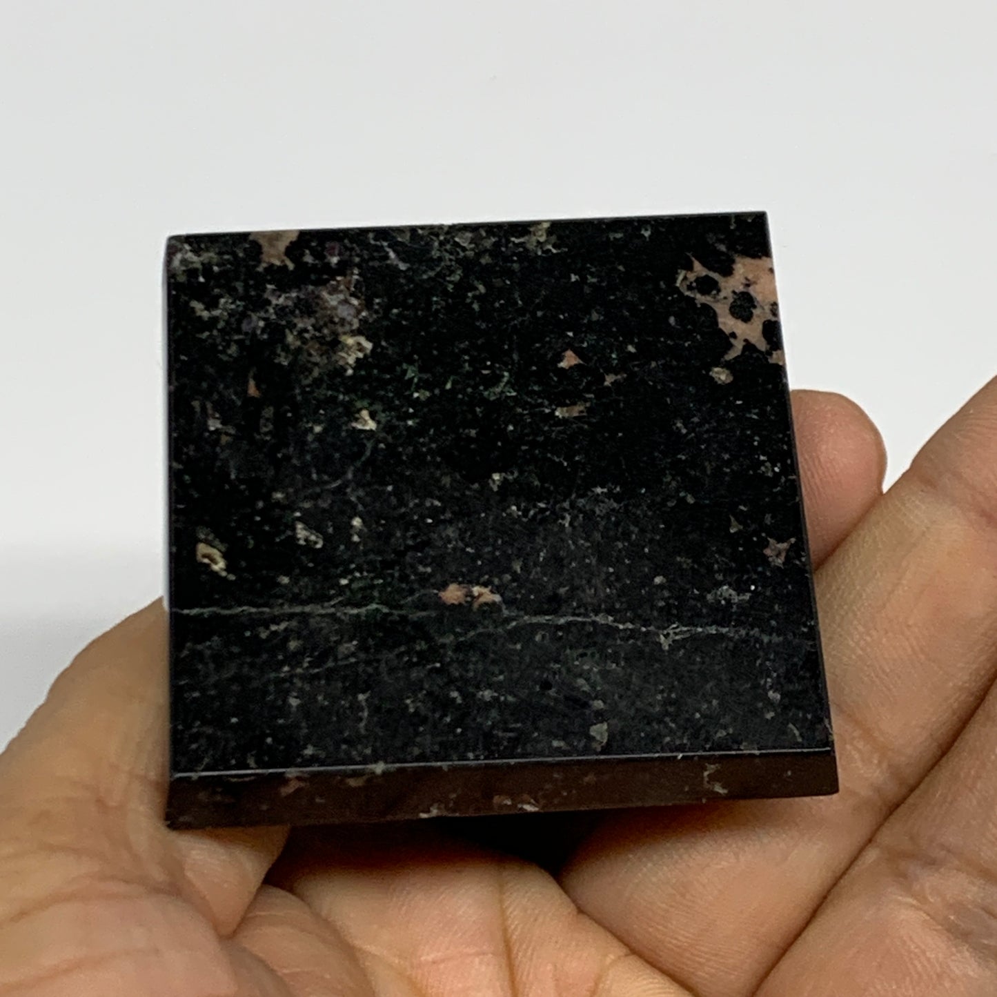 115.5g, 1.5"x1.9"x1.9", Black Tourmaline Pyramid Gemstone,Healing Crystal, B3184