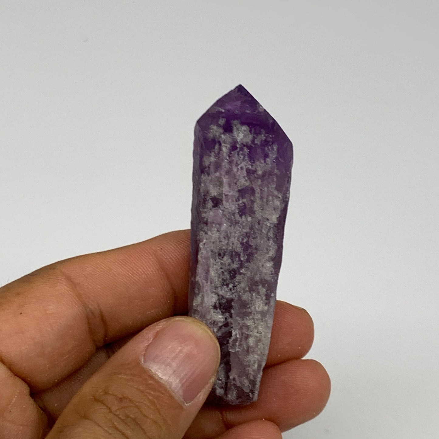 122.8g, 2.3" - 2.7", 7pcs, Amethyst Point Polished Rough lower part @Brazil, B28
