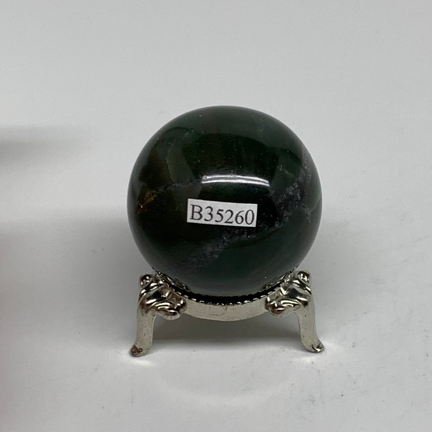 93g, 1.6"(40mm) Green Zade Stone Sphere Gemstone,Healing Crystal, B35260