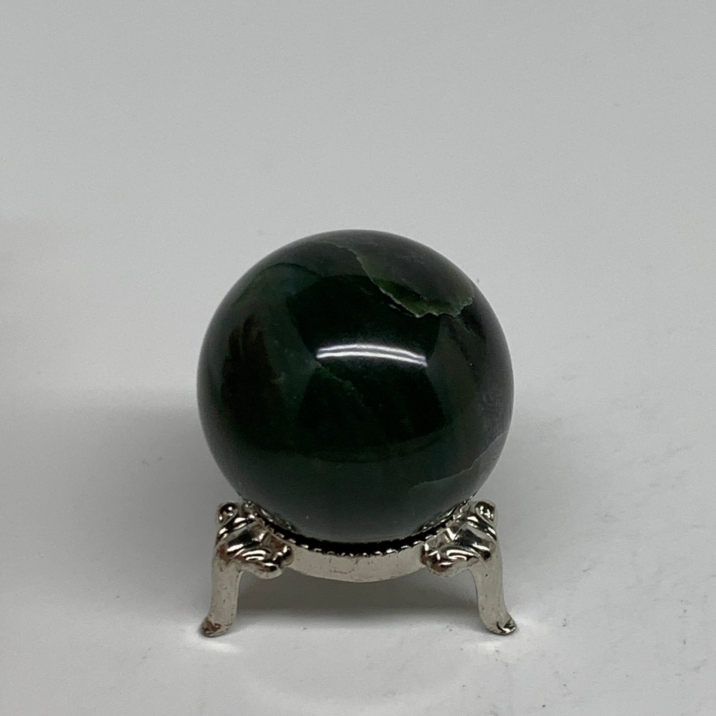 93g, 1.6"(40mm) Green Zade Stone Sphere Gemstone,Healing Crystal, B35260