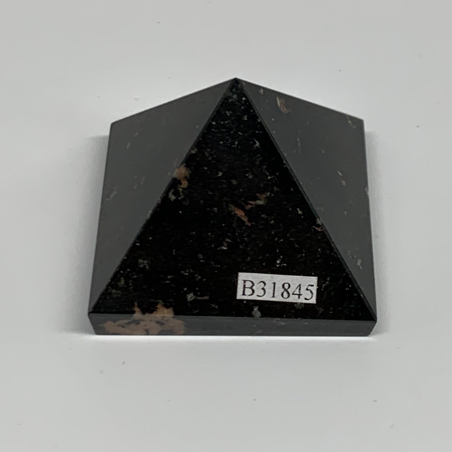 115.5g, 1.5"x1.9"x1.9", Black Tourmaline Pyramid Gemstone,Healing Crystal, B3184