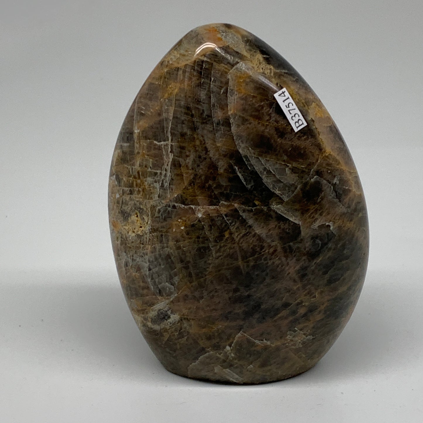 1.79 lbs, 5"x3.5"x2.1", Black Moonstone Freeform Polished Crystal, B37514