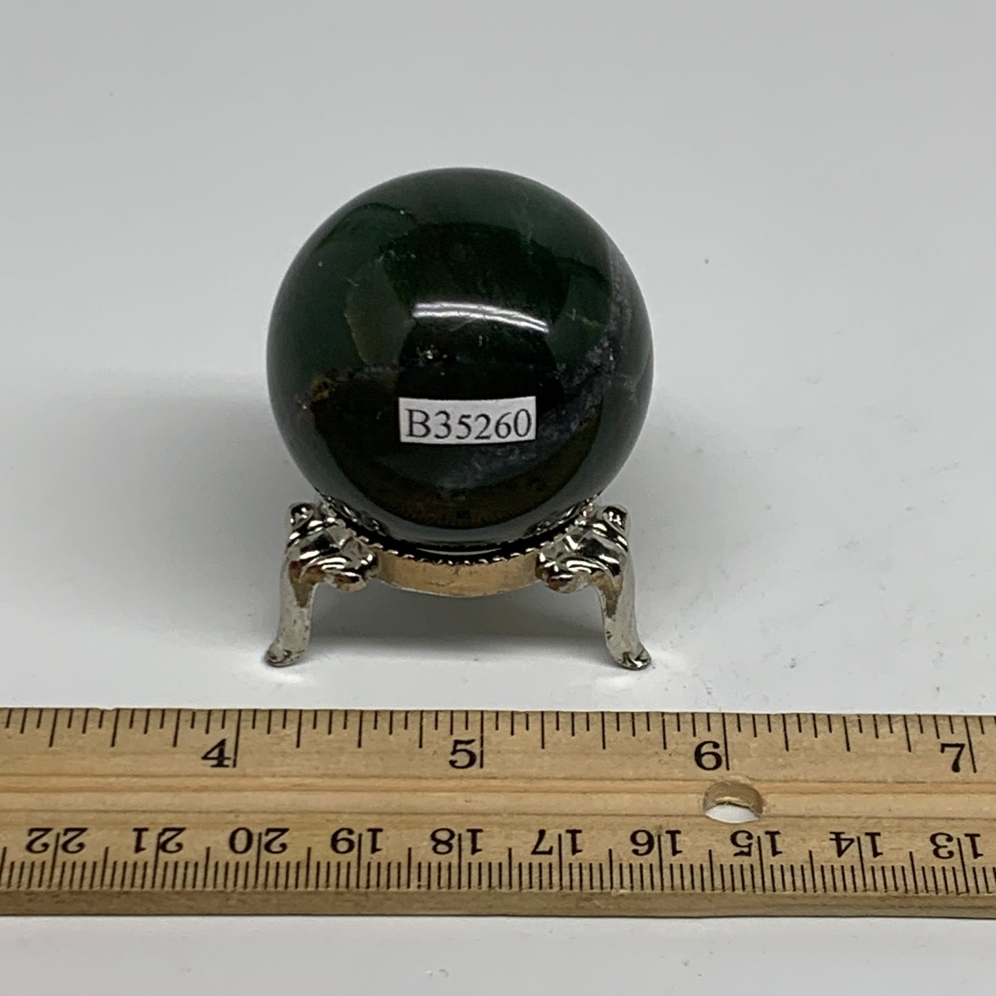 93g, 1.6"(40mm) Green Zade Stone Sphere Gemstone,Healing Crystal, B35260