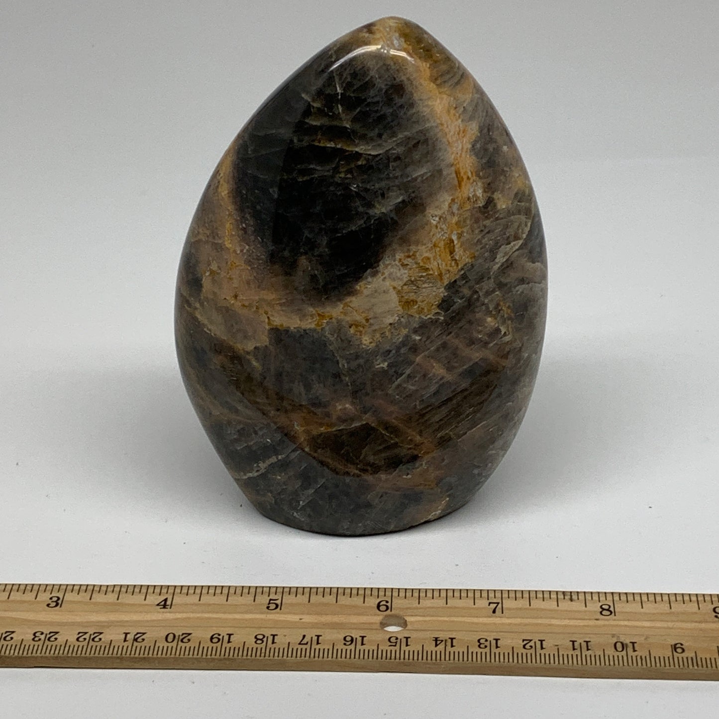 1.79 lbs, 5"x3.5"x2.1", Black Moonstone Freeform Polished Crystal, B37514