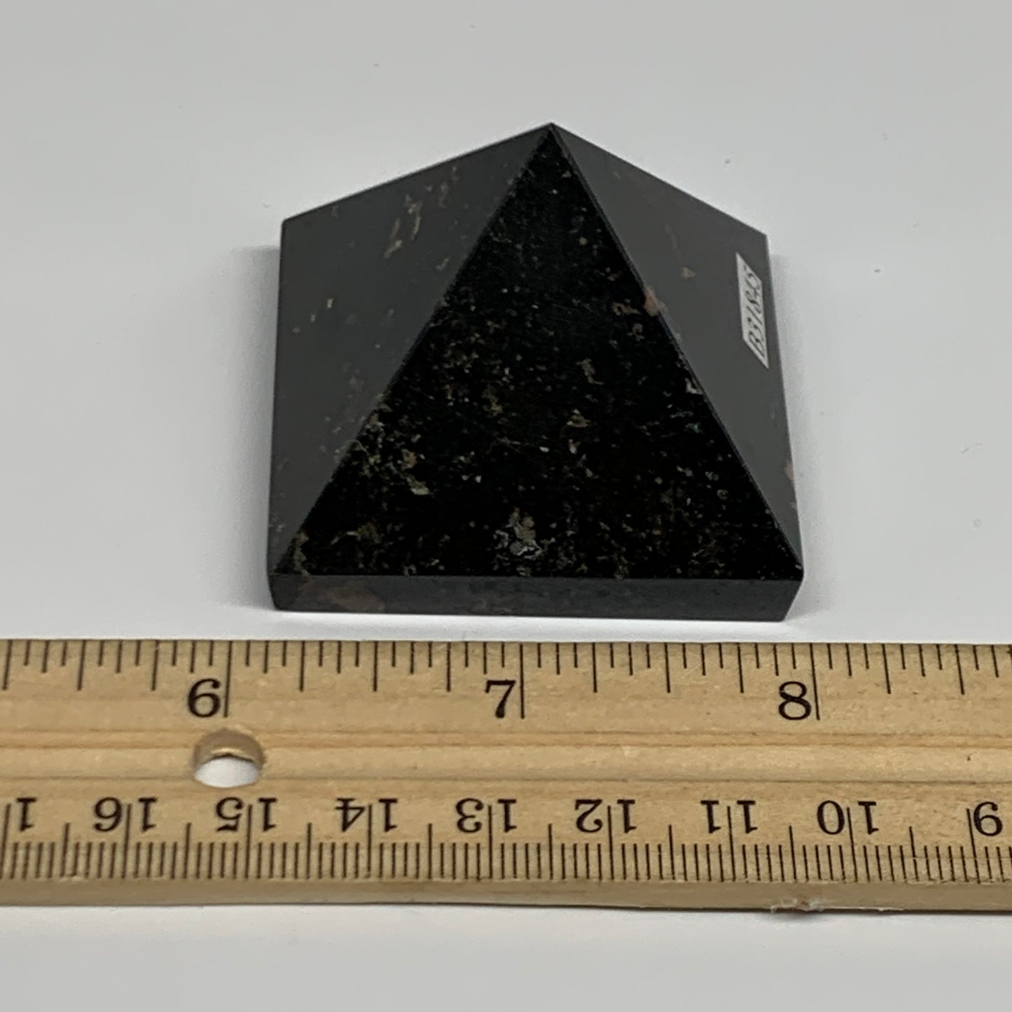 115.5g, 1.5"x1.9"x1.9", Black Tourmaline Pyramid Gemstone,Healing Crystal, B3184