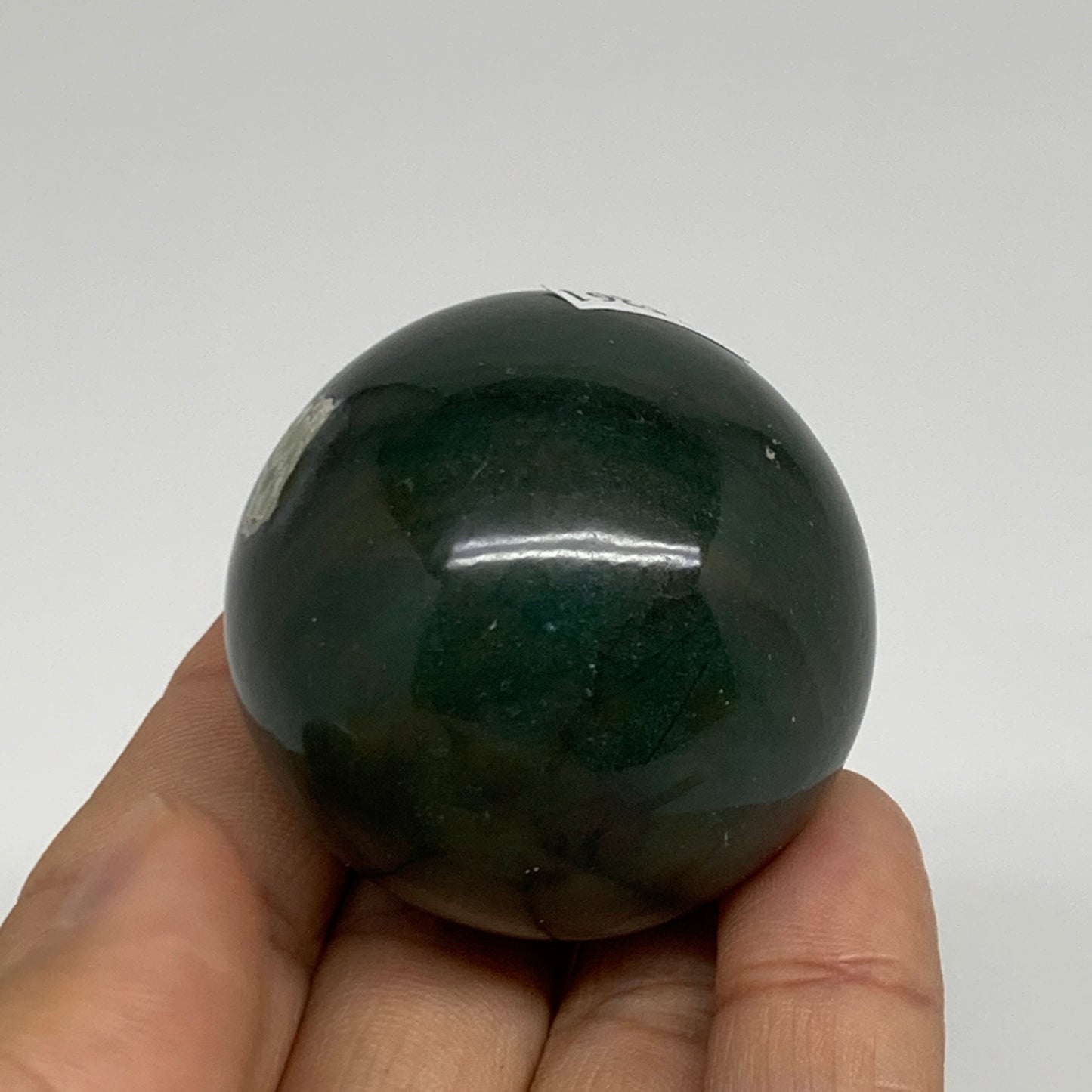 104.4g, 1.6"(41mm) Green Zade Stone Sphere Gemstone,Healing Crystal, B35261