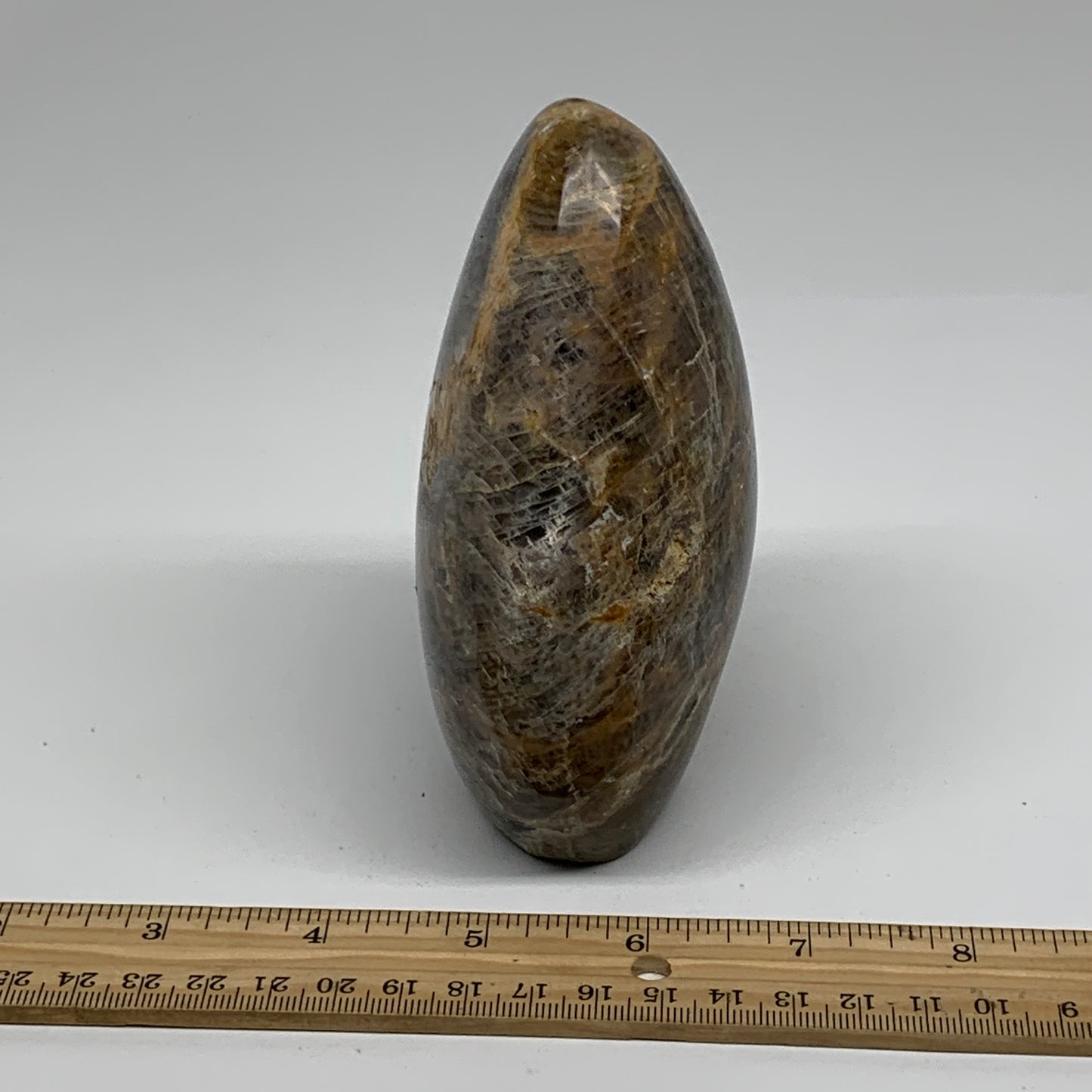 1.79 lbs, 5"x3.5"x2.1", Black Moonstone Freeform Polished Crystal, B37514