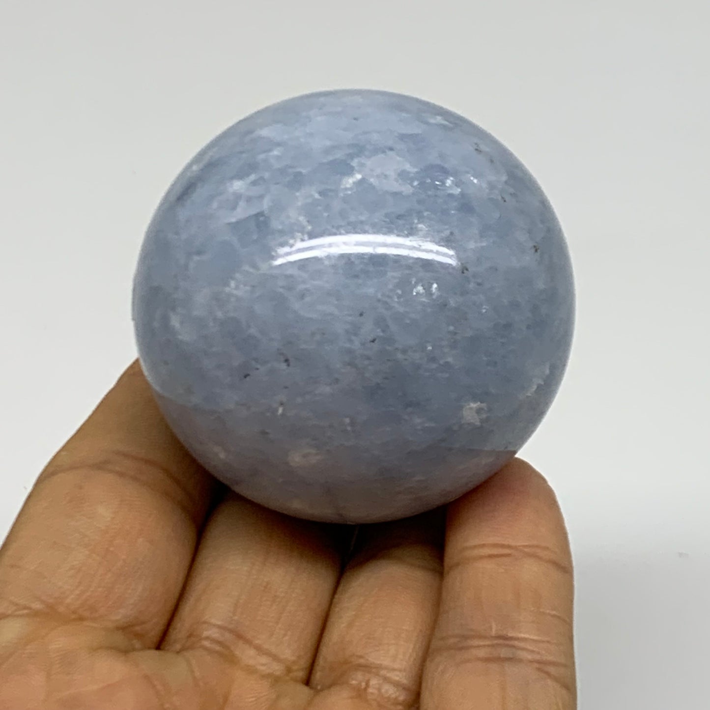 0.40 lbs, 2" (50mm), Blue Calcite Spheres Gemstones, B38376