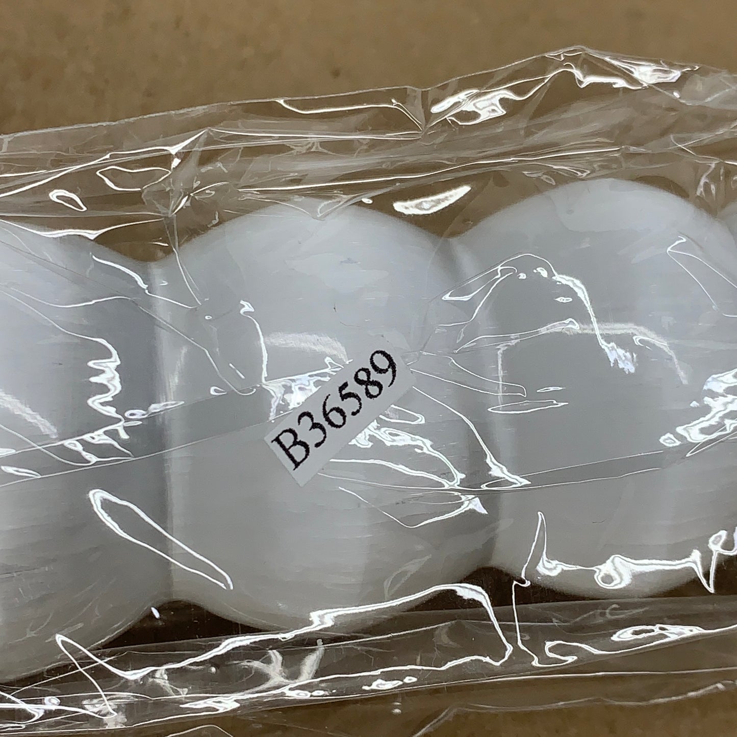 0.83 1lbs.,7.5"x1.6", Large White Selenite Spiral Wand Crystal Point, B36589