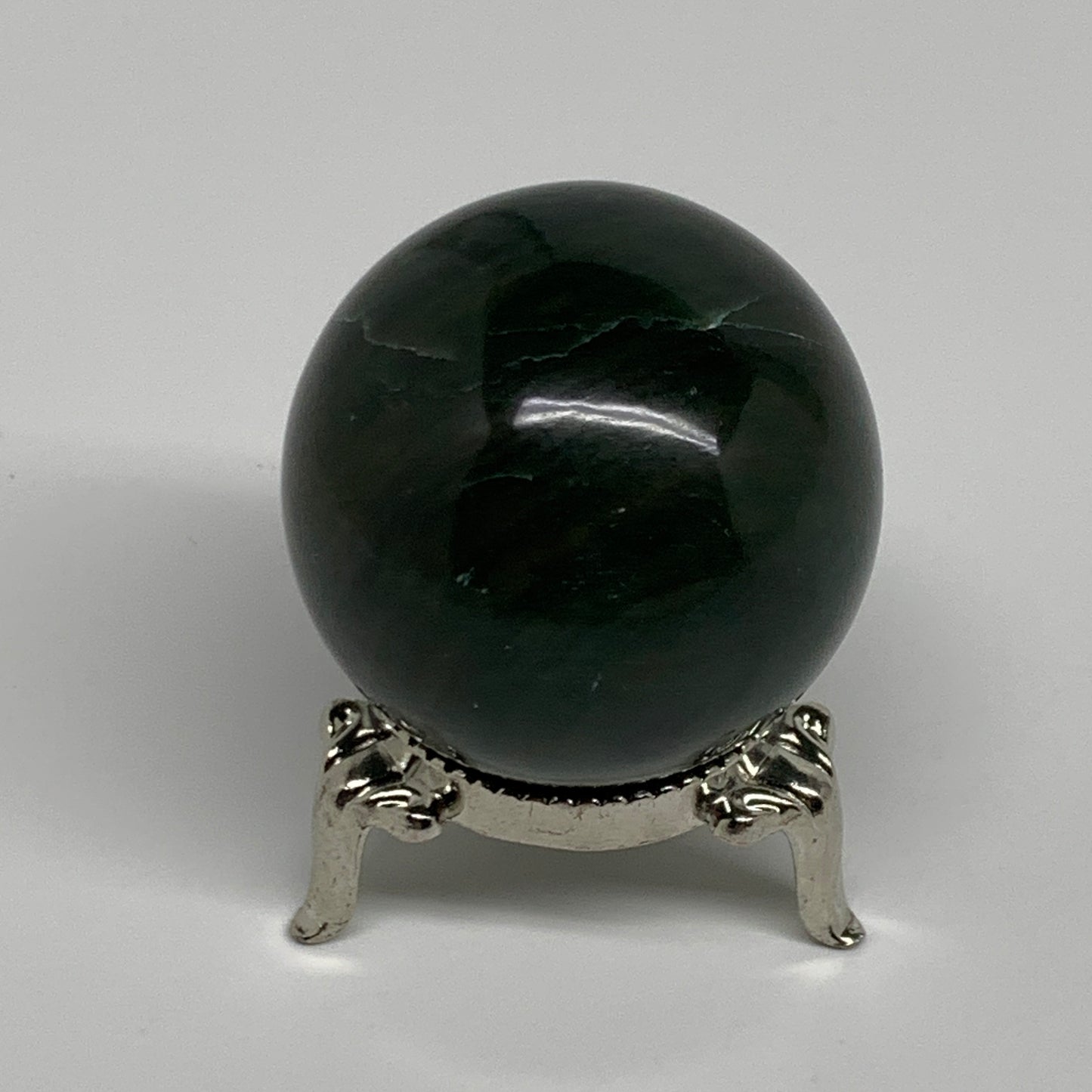 104.4g, 1.6"(41mm) Green Zade Stone Sphere Gemstone,Healing Crystal, B35261