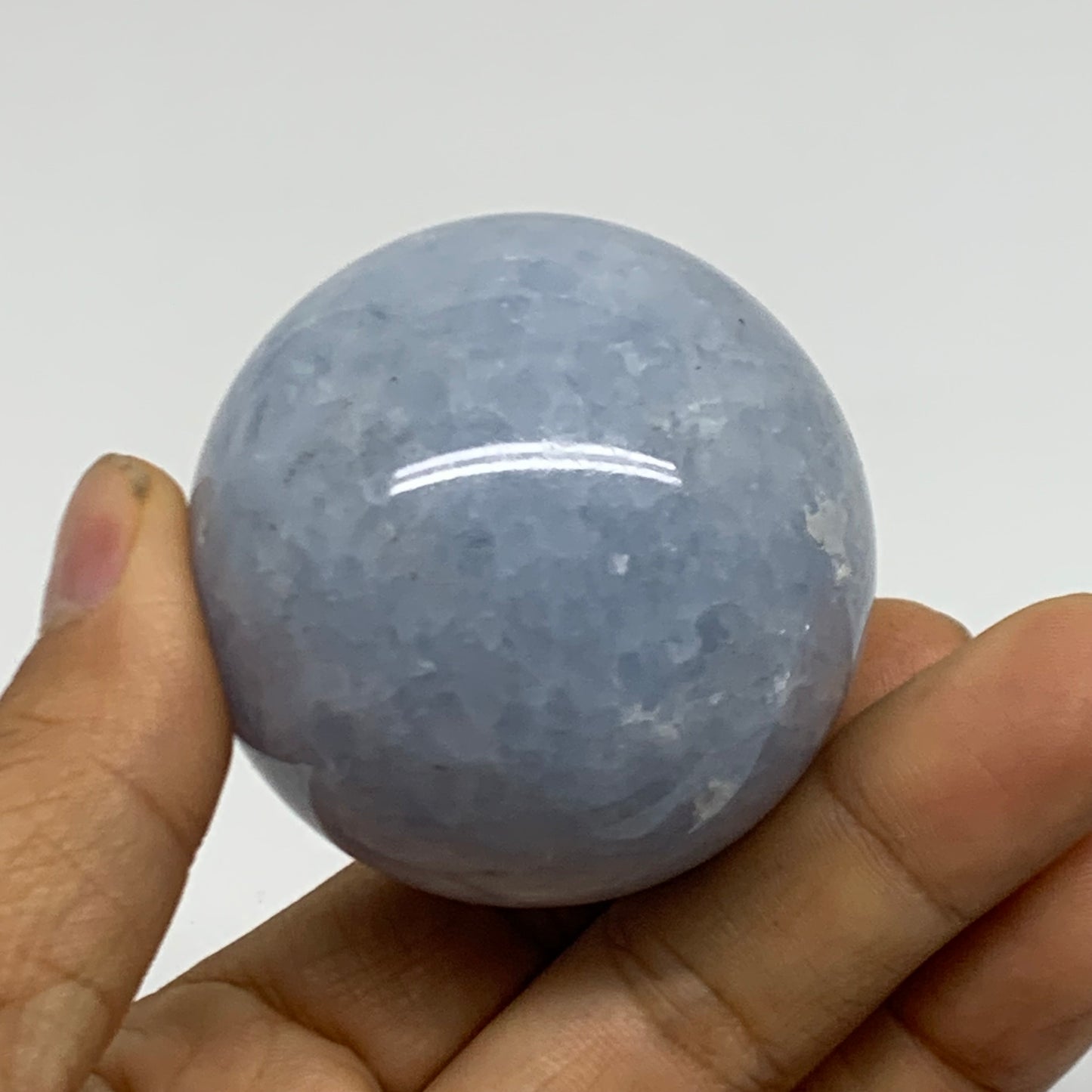0.40 lbs, 2" (50mm), Blue Calcite Spheres Gemstones, B38376