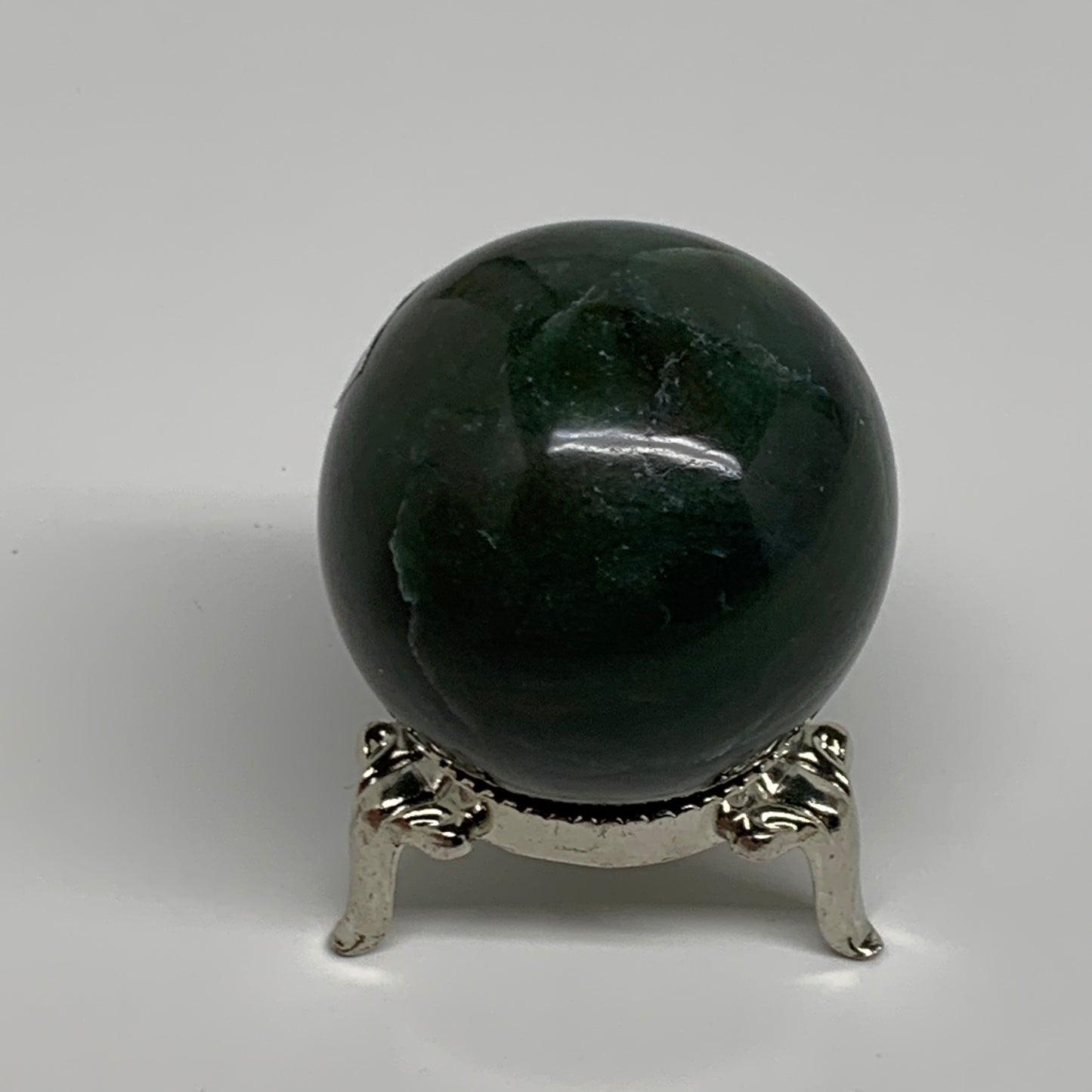 104.4g, 1.6"(41mm) Green Zade Stone Sphere Gemstone,Healing Crystal, B35261