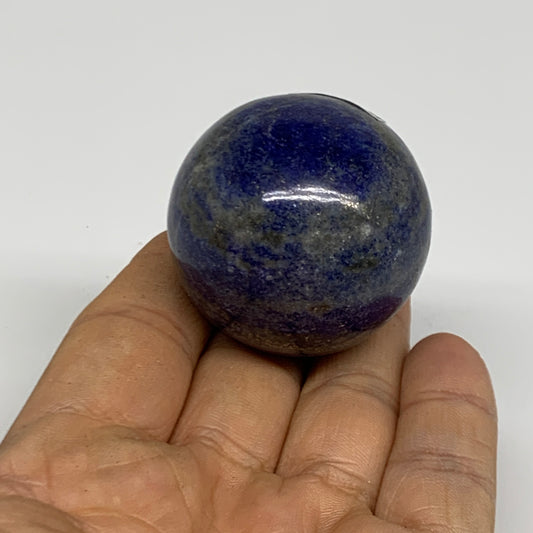 0.23 lbs, 1.6" (40mm), Lapis Lazuli Sphere Ball Gemstone @Afghanistan, B33154