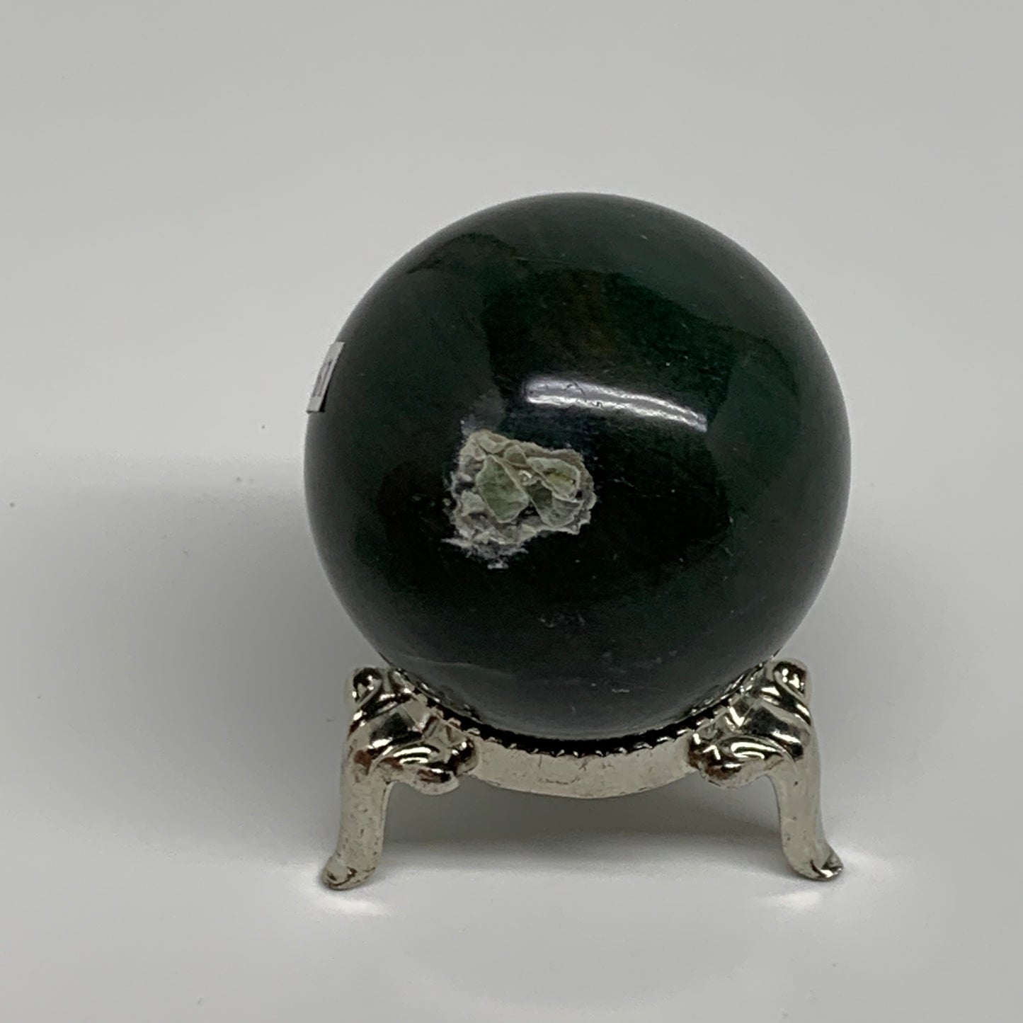 104.4g, 1.6"(41mm) Green Zade Stone Sphere Gemstone,Healing Crystal, B35261