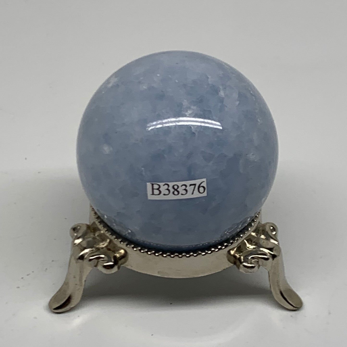 0.40 lbs, 2" (50mm), Blue Calcite Spheres Gemstones, B38376