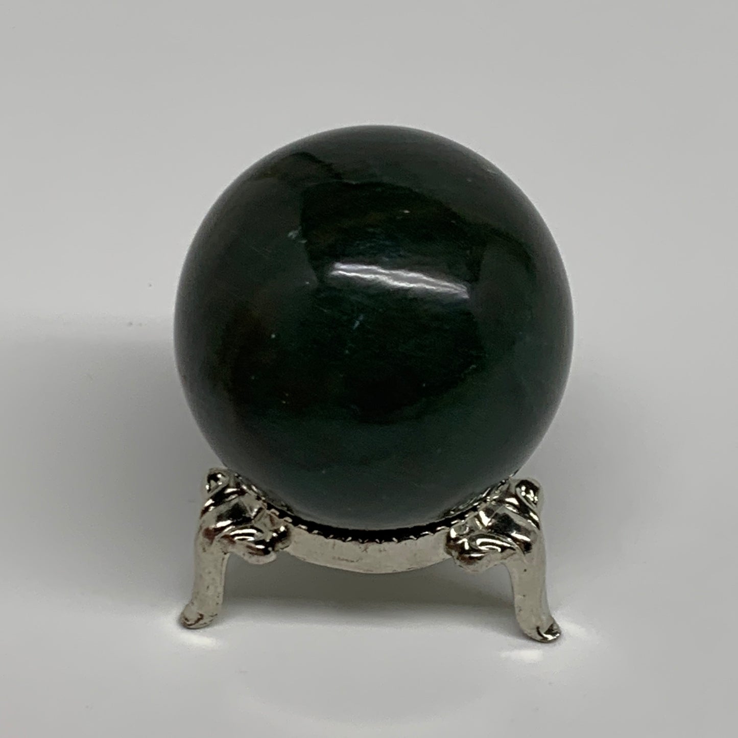 104.4g, 1.6"(41mm) Green Zade Stone Sphere Gemstone,Healing Crystal, B35261