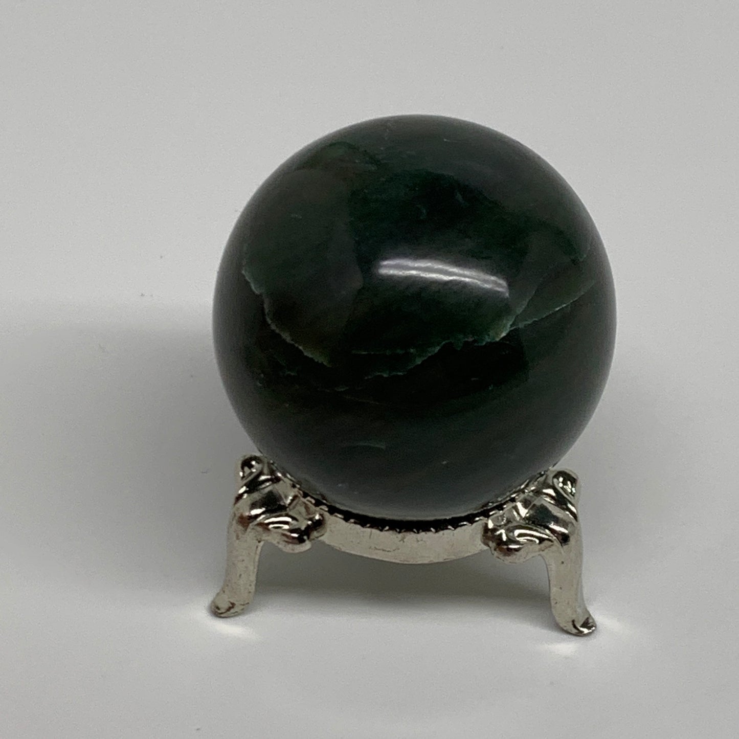 104.4g, 1.6"(41mm) Green Zade Stone Sphere Gemstone,Healing Crystal, B35261