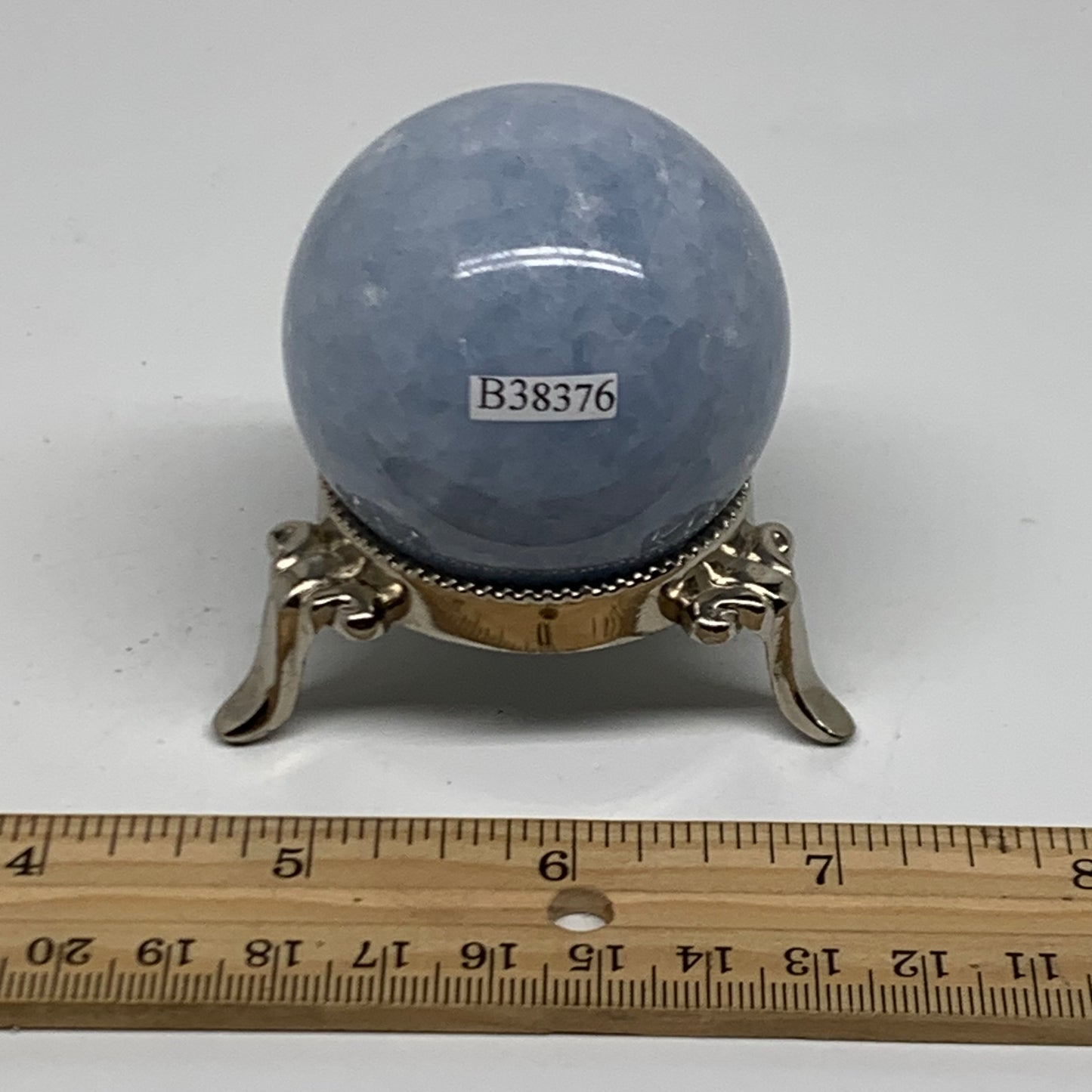 0.40 lbs, 2" (50mm), Blue Calcite Spheres Gemstones, B38376