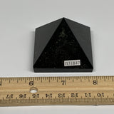 130.2g, 1.5"x1.9"x1.9", Black Tourmaline Pyramid Gemstone,Healing Crystal, B3184
