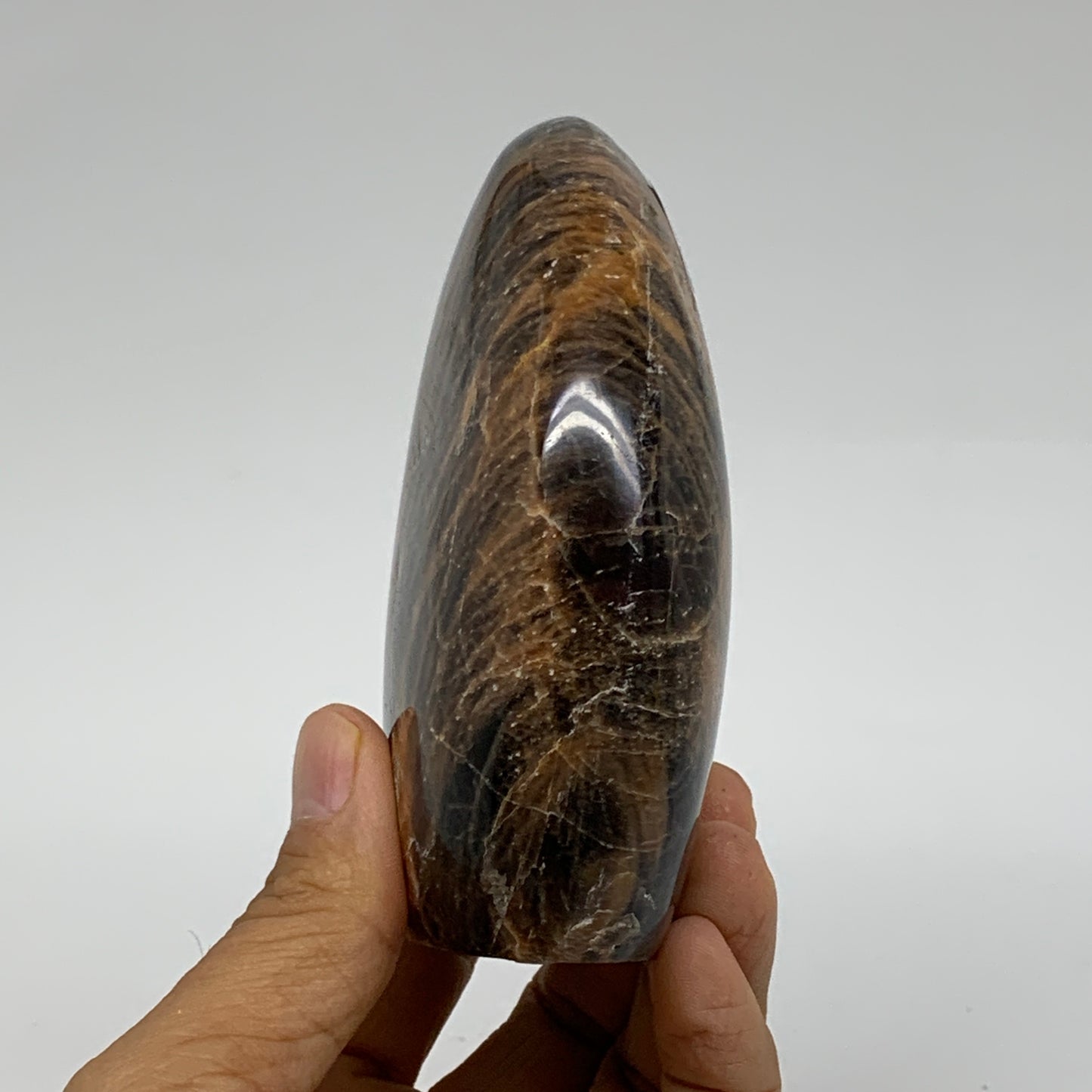 0.99 lbs, 4"x3"x1.5", Black Moonstone Freeform Polished Crystal, B37517