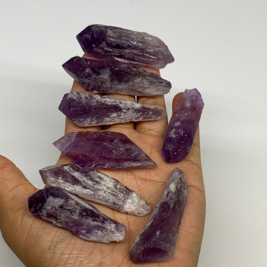 134.2g, 2" - 2.5", 8pcs, Amethyst Point Polished Rough lower part @Brazil, B2884