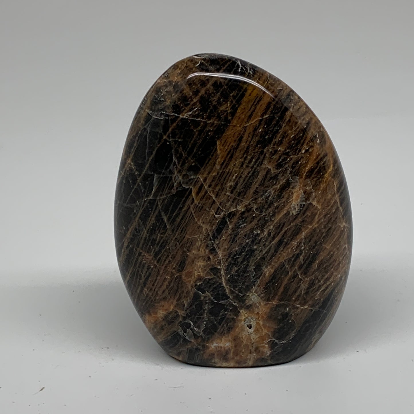 0.99 lbs, 4"x3"x1.5", Black Moonstone Freeform Polished Crystal, B37517