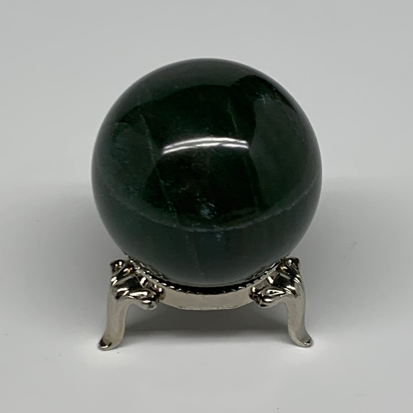 112.7g, 1.7"(43mm) Green Zade Stone Sphere Gemstone,Healing Crystal, B27149