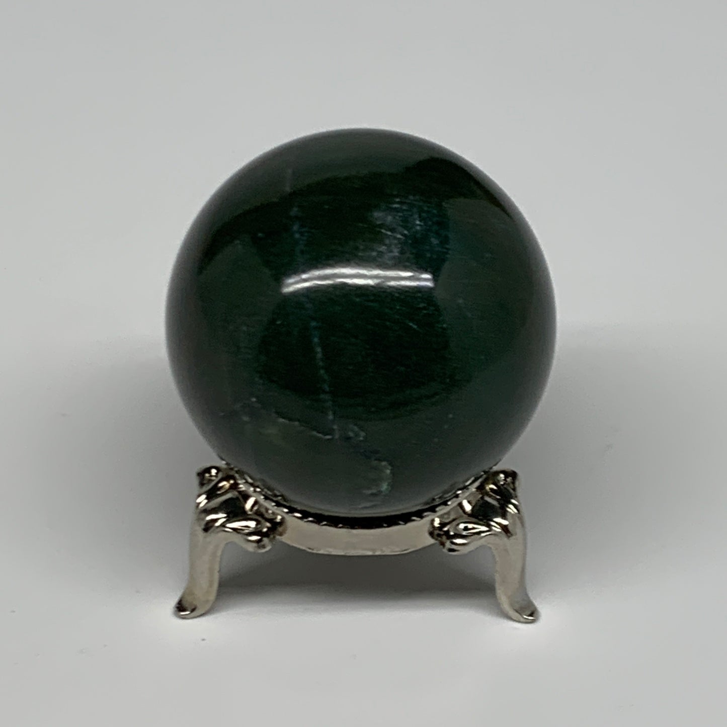 112.7g, 1.7"(43mm) Green Zade Stone Sphere Gemstone,Healing Crystal, B27149