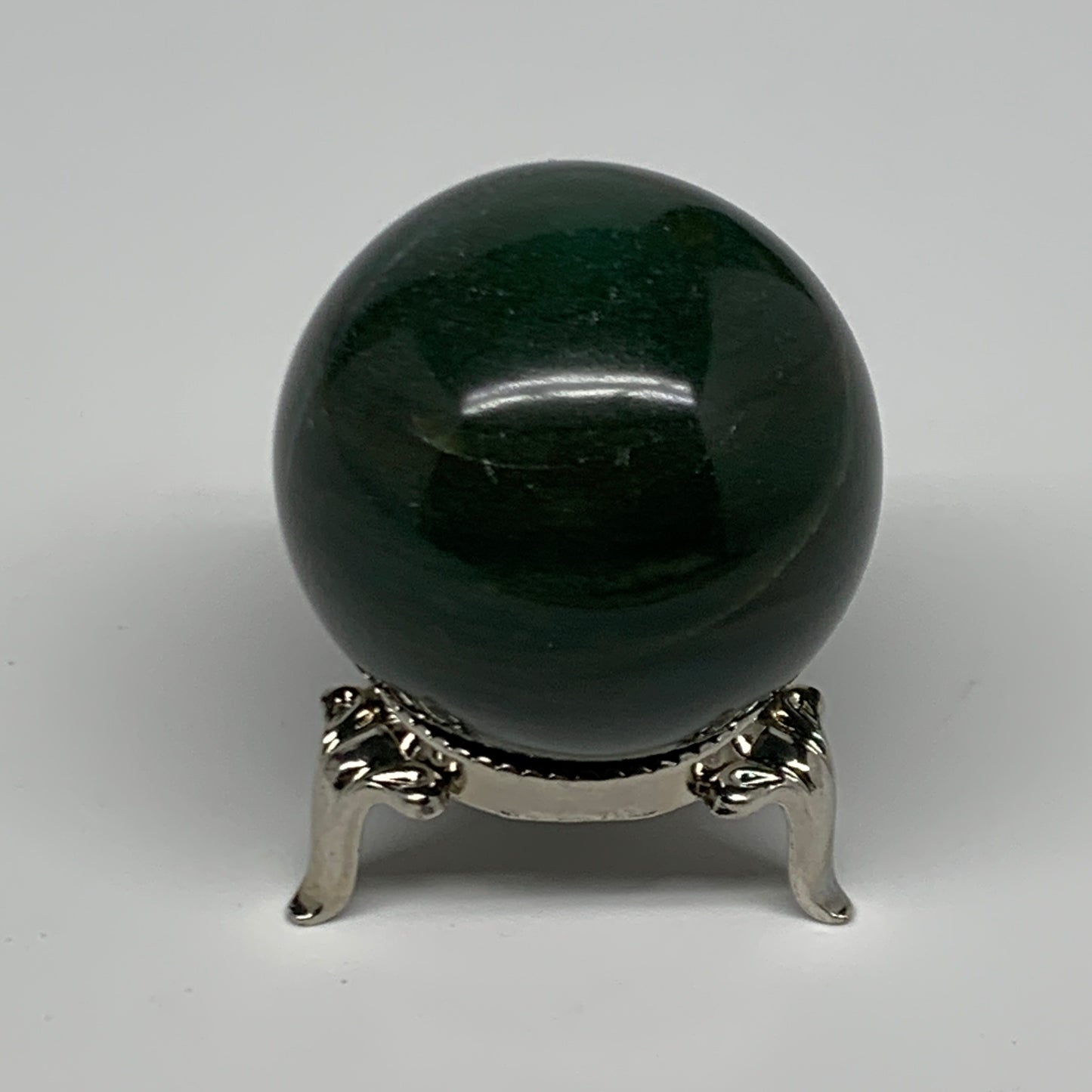 112.7g, 1.7"(43mm) Green Zade Stone Sphere Gemstone,Healing Crystal, B27149