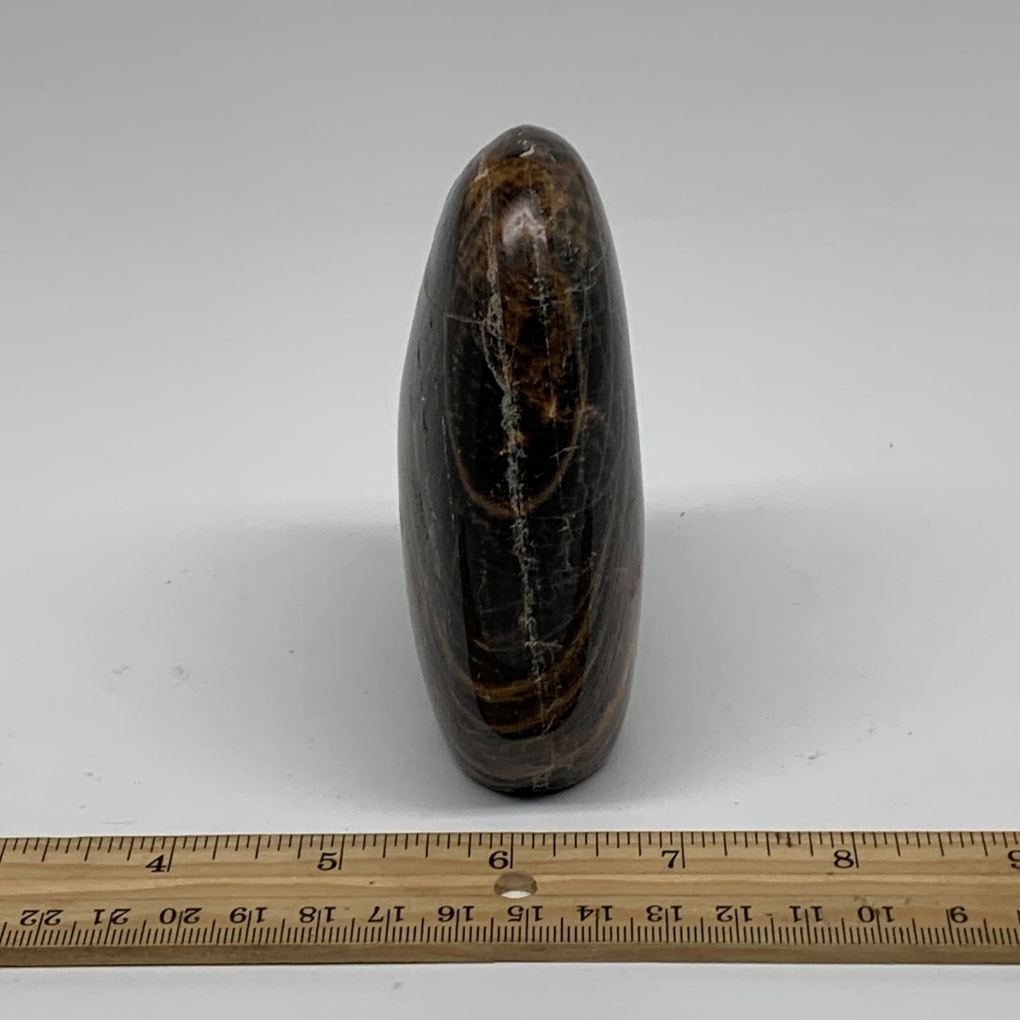 0.99 lbs, 4"x3"x1.5", Black Moonstone Freeform Polished Crystal, B37517
