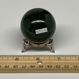 112.7g, 1.7"(43mm) Green Zade Stone Sphere Gemstone,Healing Crystal, B27149