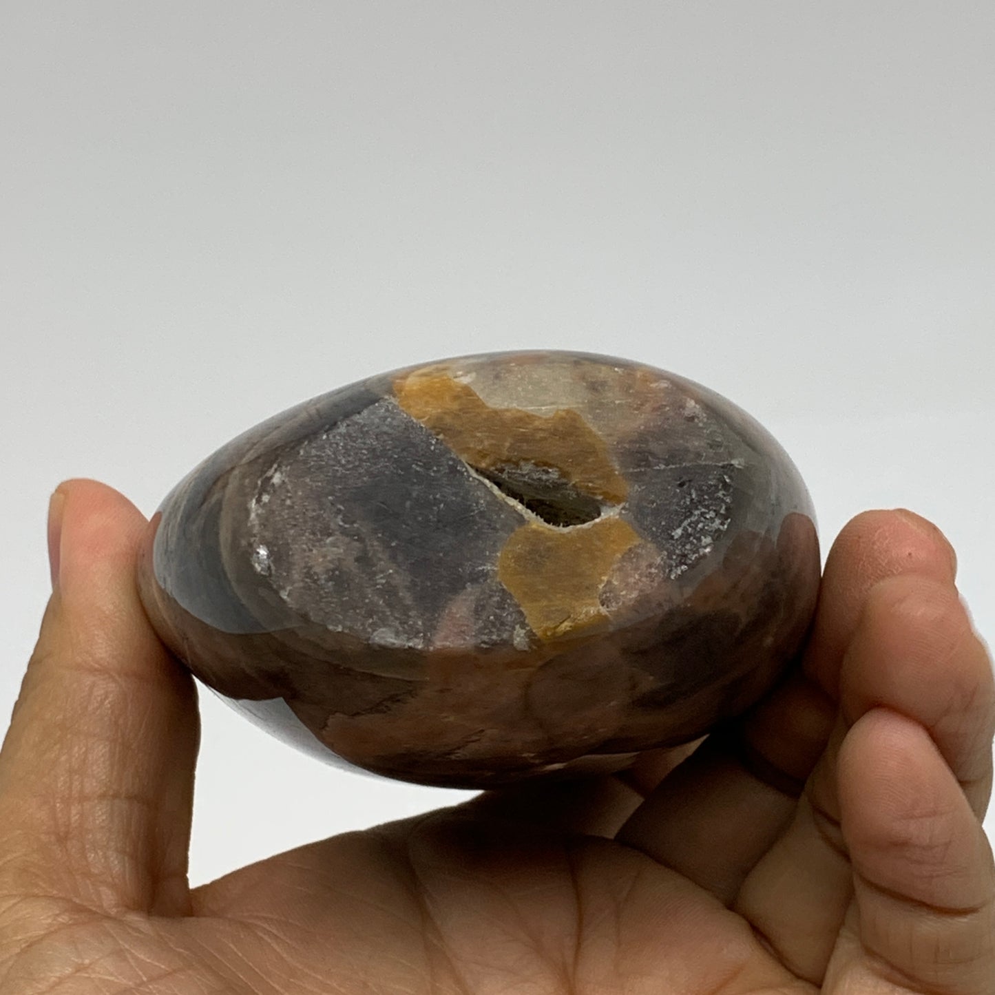 1 lbs, 4.6"x2.9"x1.5", Black Moonstone Freeform Polished Crystal, B37518