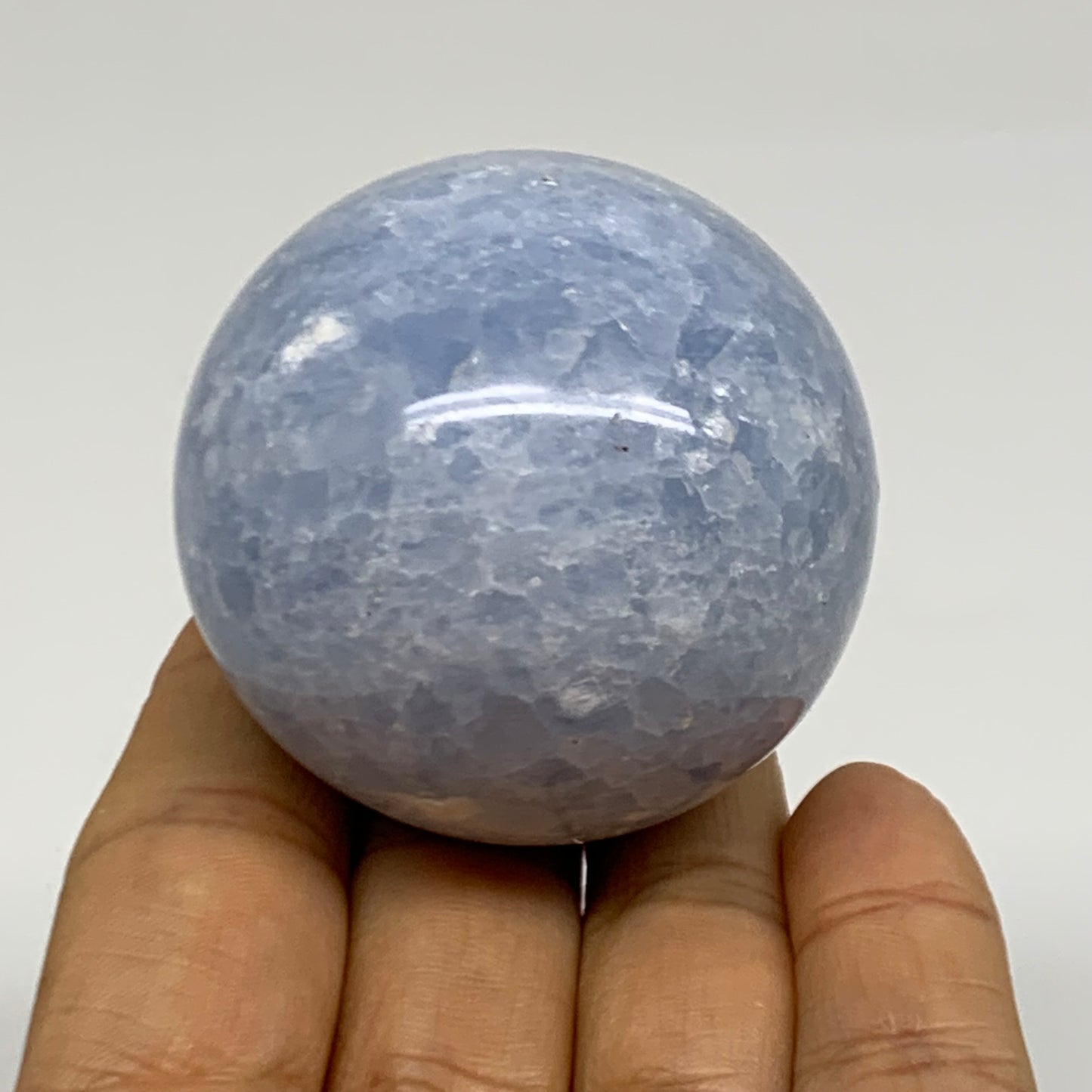 0.39 lbs, 1.9" (49mm), Blue Calcite Spheres Gemstones, B38379