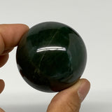 131.1g, 1.8"(44mm) Green Zade Stone Sphere Gemstone,Healing Crystal, B27150