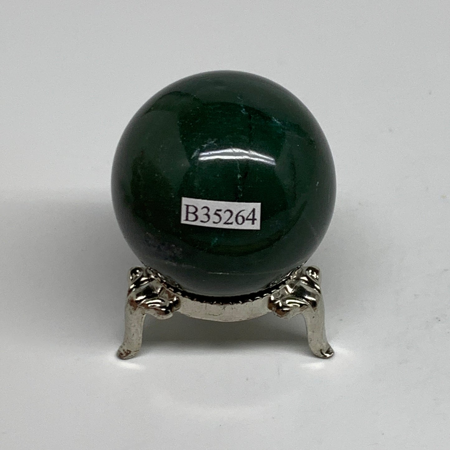 102.2g, 1.7"(42mm) Green Zade Stone Sphere Gemstone,Healing Crystal, B35264