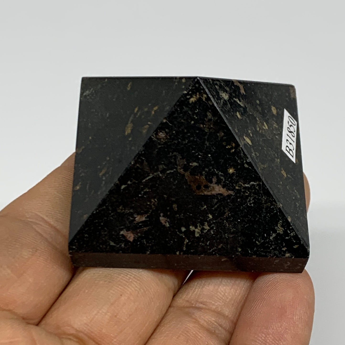 94.9g, 1.2"x1.8"x1.8", Black Tourmaline Pyramid Gemstone,Healing Crystal, B31850