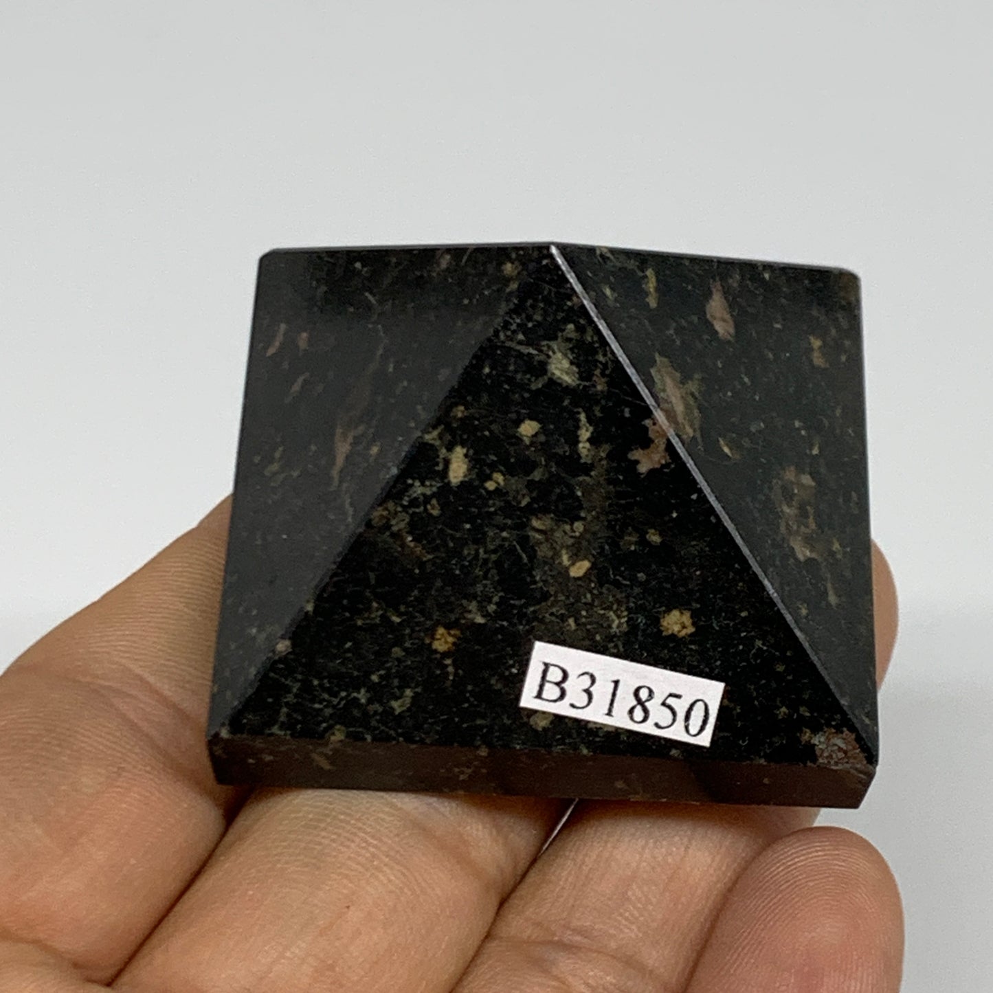 94.9g, 1.2"x1.8"x1.8", Black Tourmaline Pyramid Gemstone,Healing Crystal, B31850