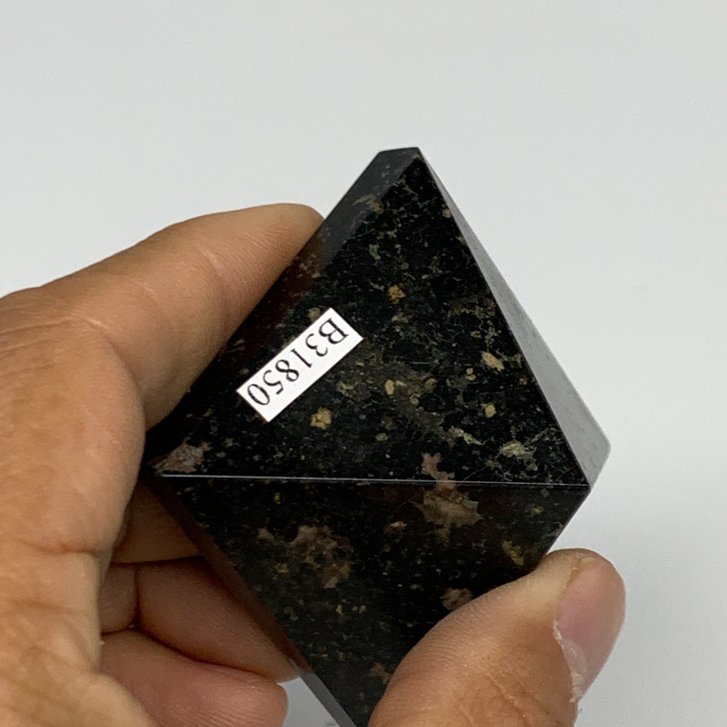 94.9g, 1.2"x1.8"x1.8", Black Tourmaline Pyramid Gemstone,Healing Crystal, B31850