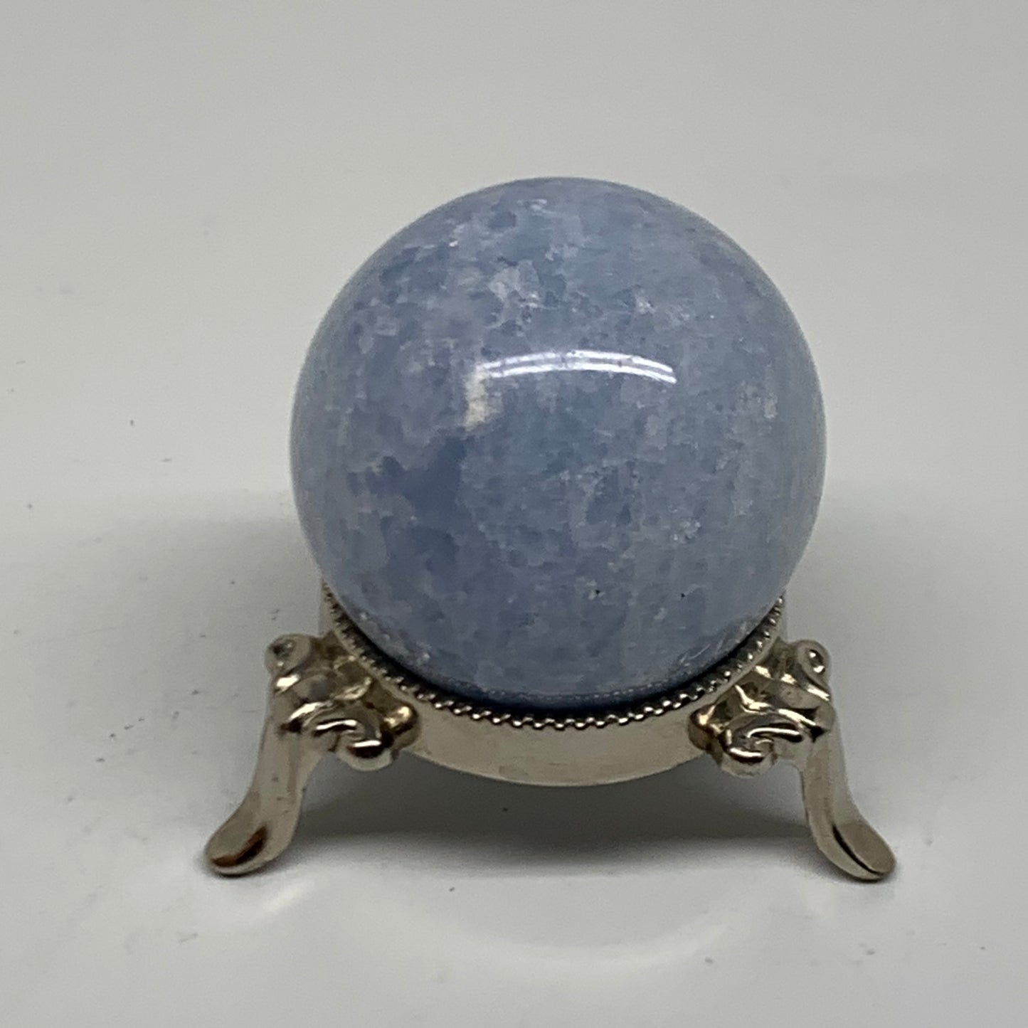 0.39 lbs, 1.9" (49mm), Blue Calcite Spheres Gemstones, B38379