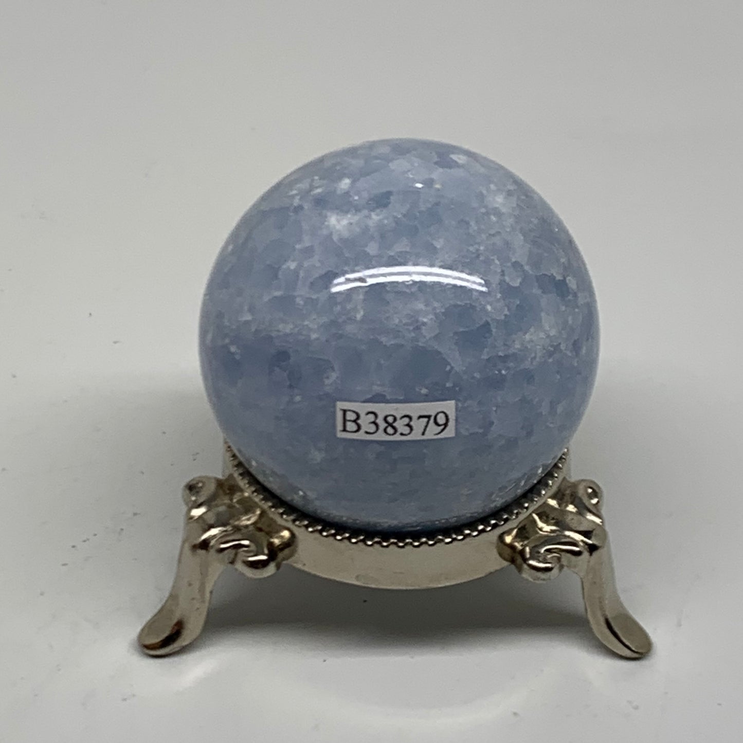 0.39 lbs, 1.9" (49mm), Blue Calcite Spheres Gemstones, B38379