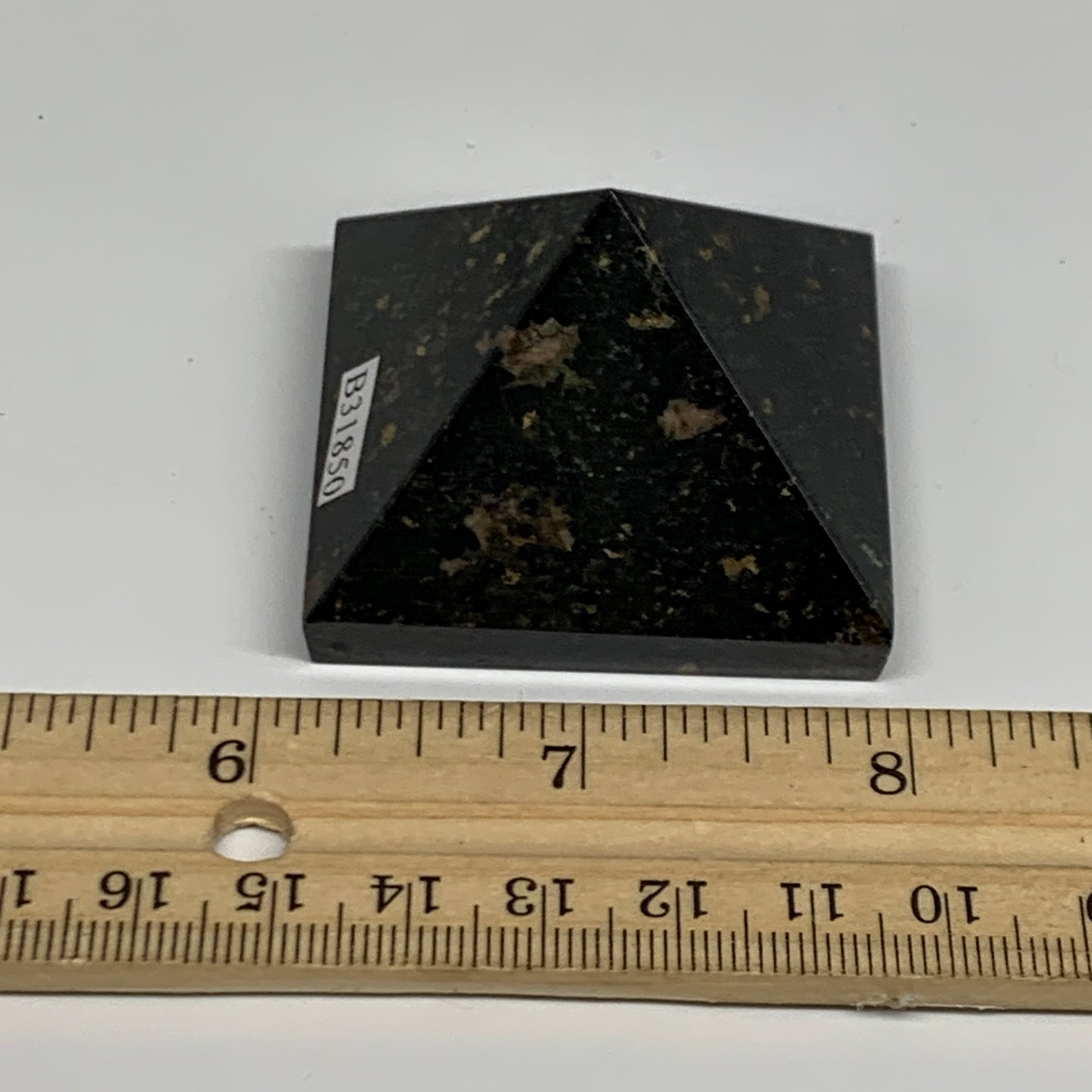 94.9g, 1.2"x1.8"x1.8", Black Tourmaline Pyramid Gemstone,Healing Crystal, B31850