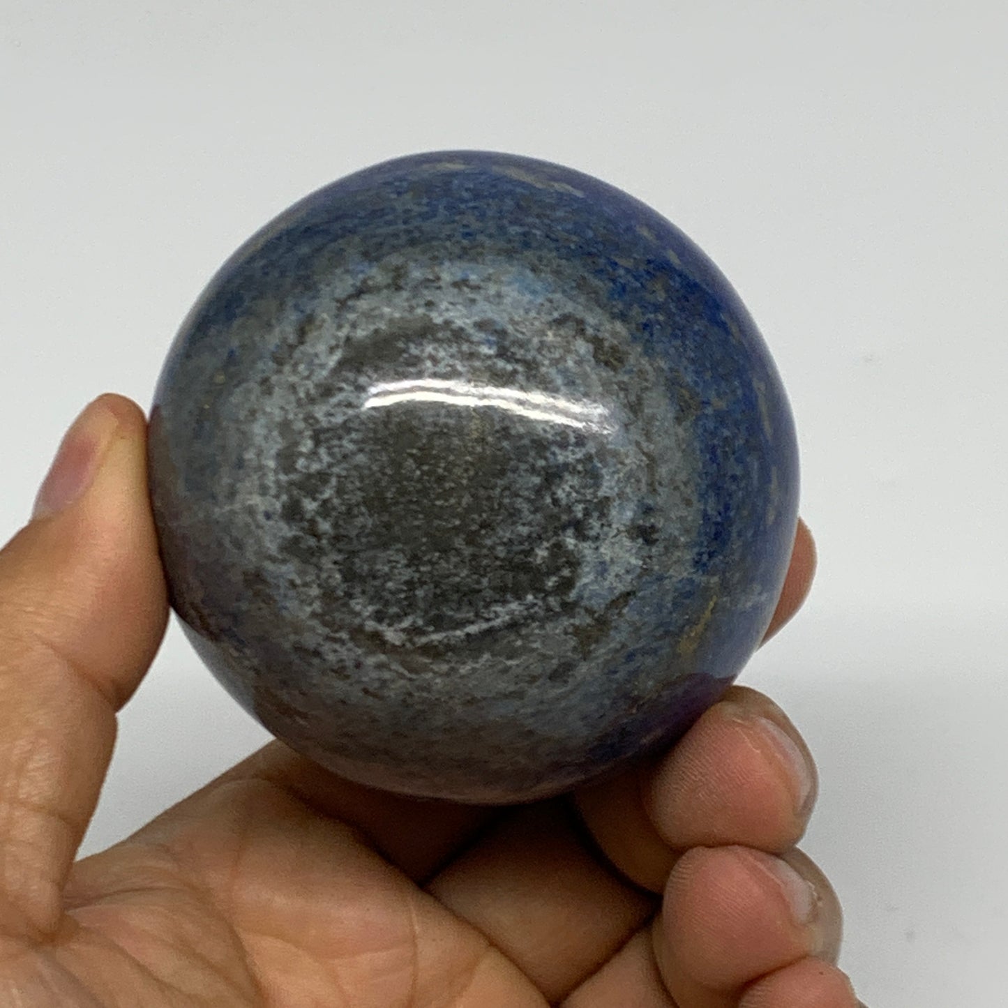 0.79 lbs, 2.4" (60mm), Lapis Lazuli Sphere Ball Gemstone @Afghanistan, B33157