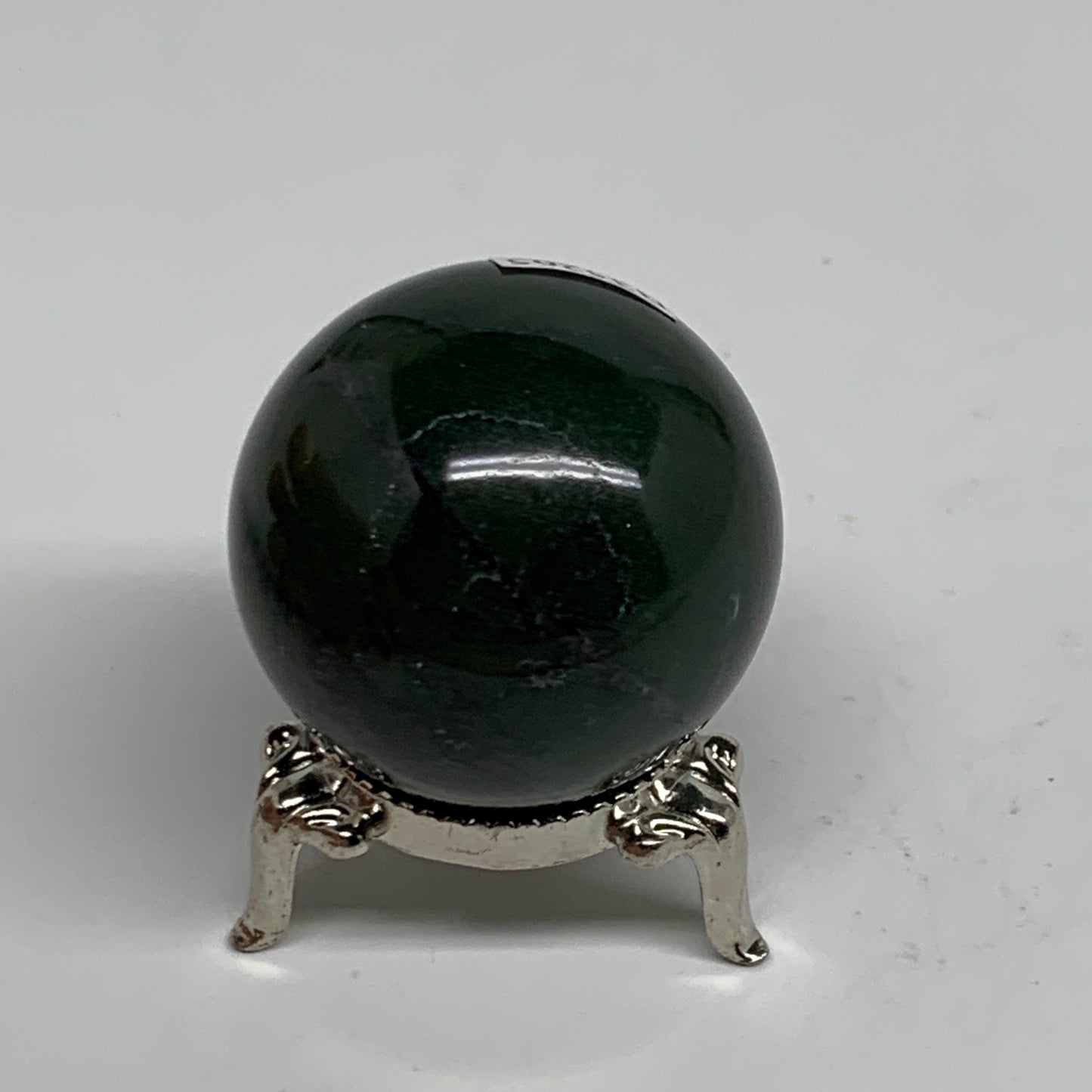 95.7g, 1.6"(40mm) Green Zade Stone Sphere Gemstone,Healing Crystal, B35265