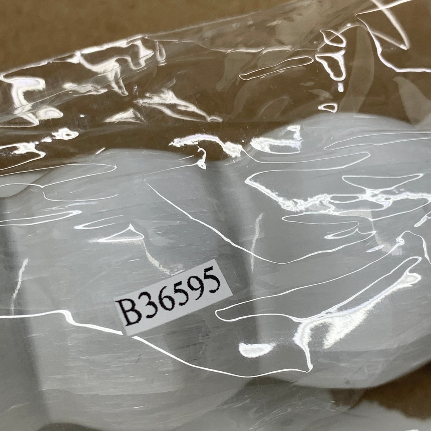 0.68 1lbs.,7.5"x1.4", Large White Selenite Spiral Wand Crystal Point, B36595