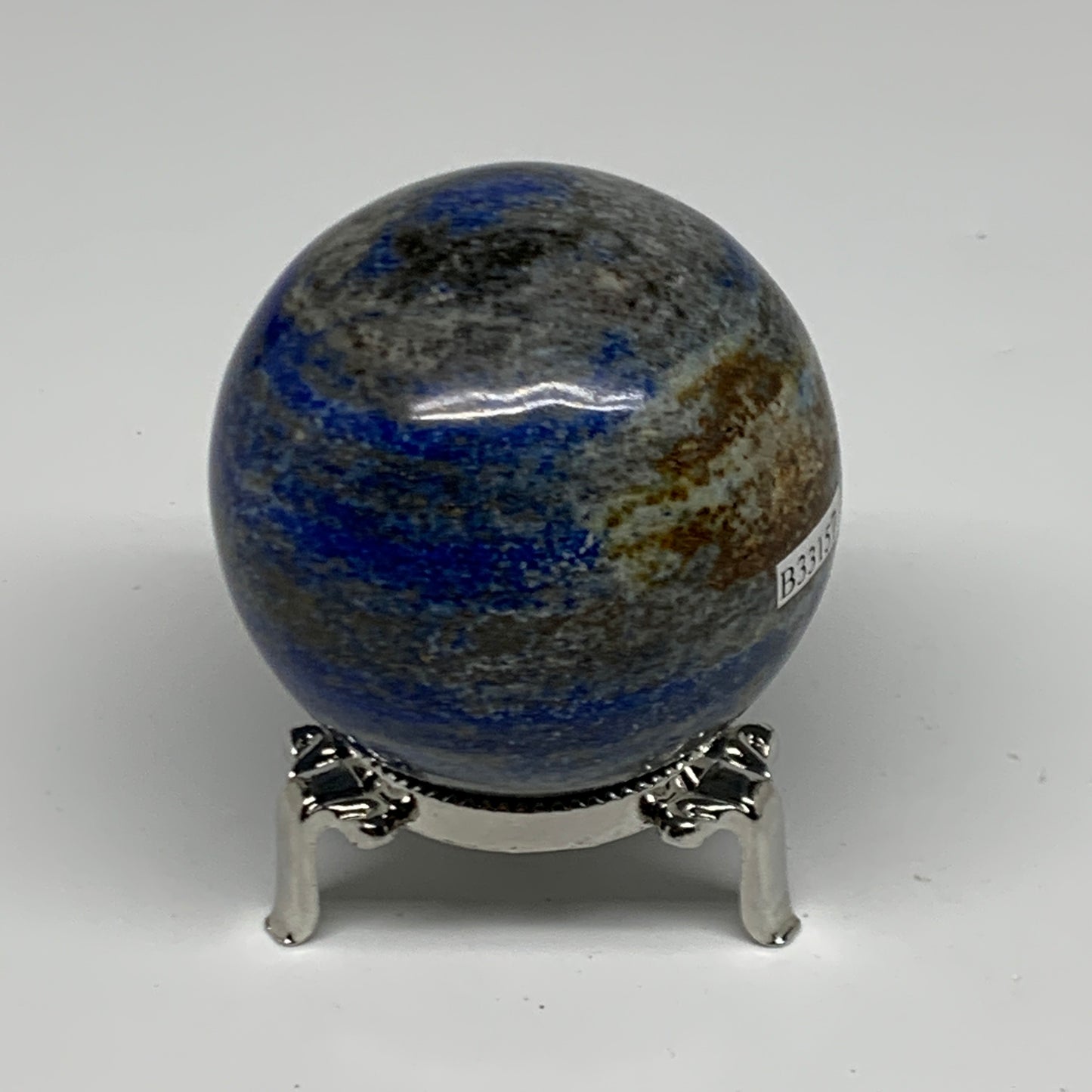 0.79 lbs, 2.4" (60mm), Lapis Lazuli Sphere Ball Gemstone @Afghanistan, B33157