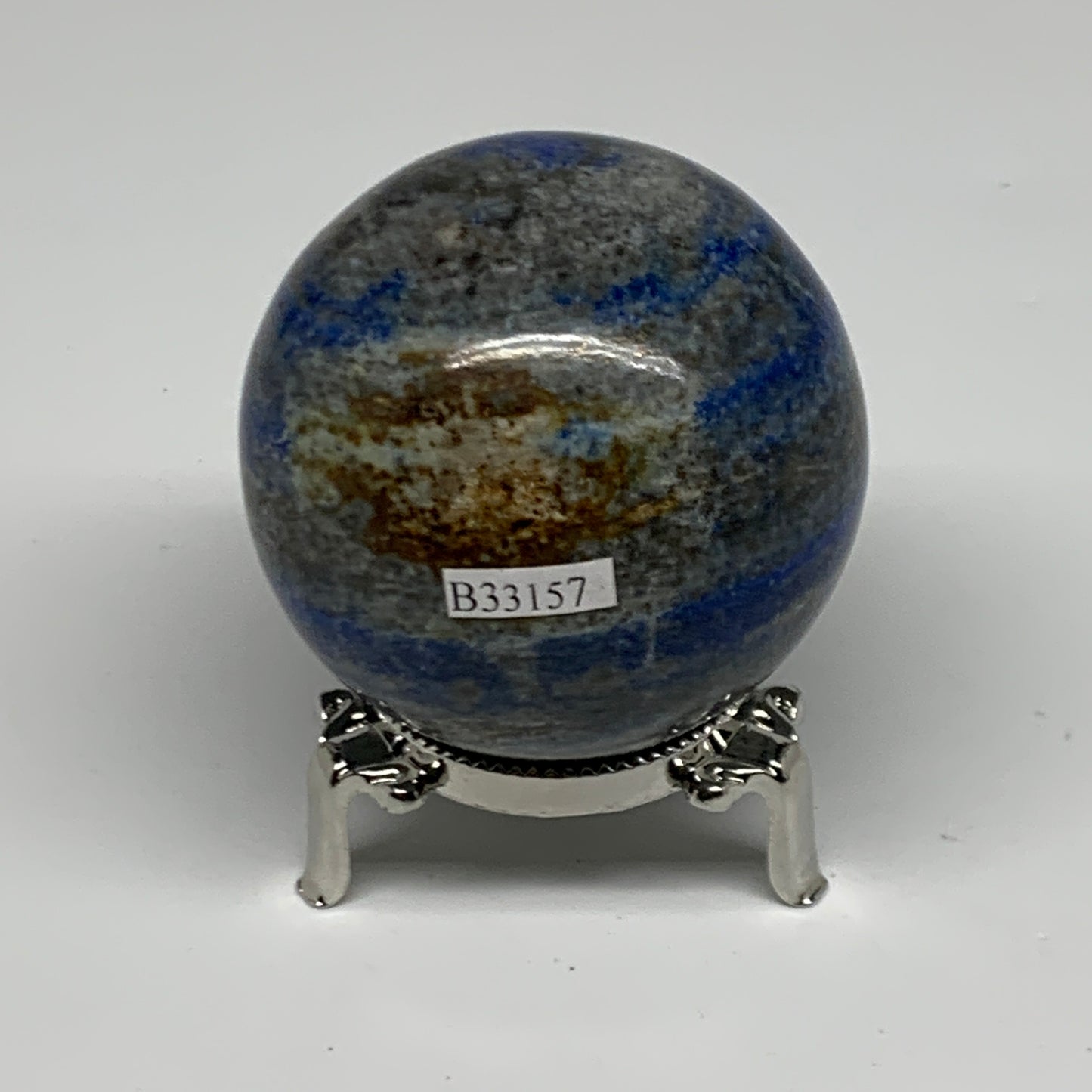 0.79 lbs, 2.4" (60mm), Lapis Lazuli Sphere Ball Gemstone @Afghanistan, B33157