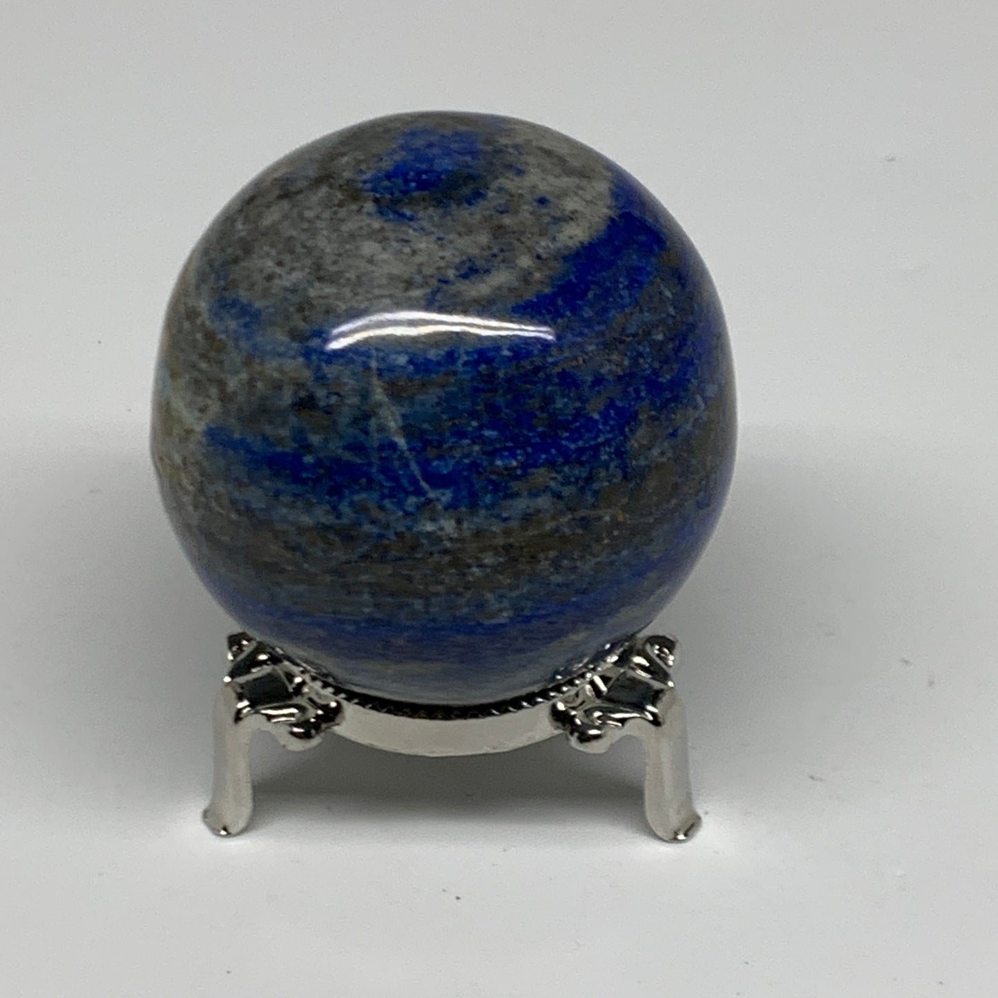0.79 lbs, 2.4" (60mm), Lapis Lazuli Sphere Ball Gemstone @Afghanistan, B33157