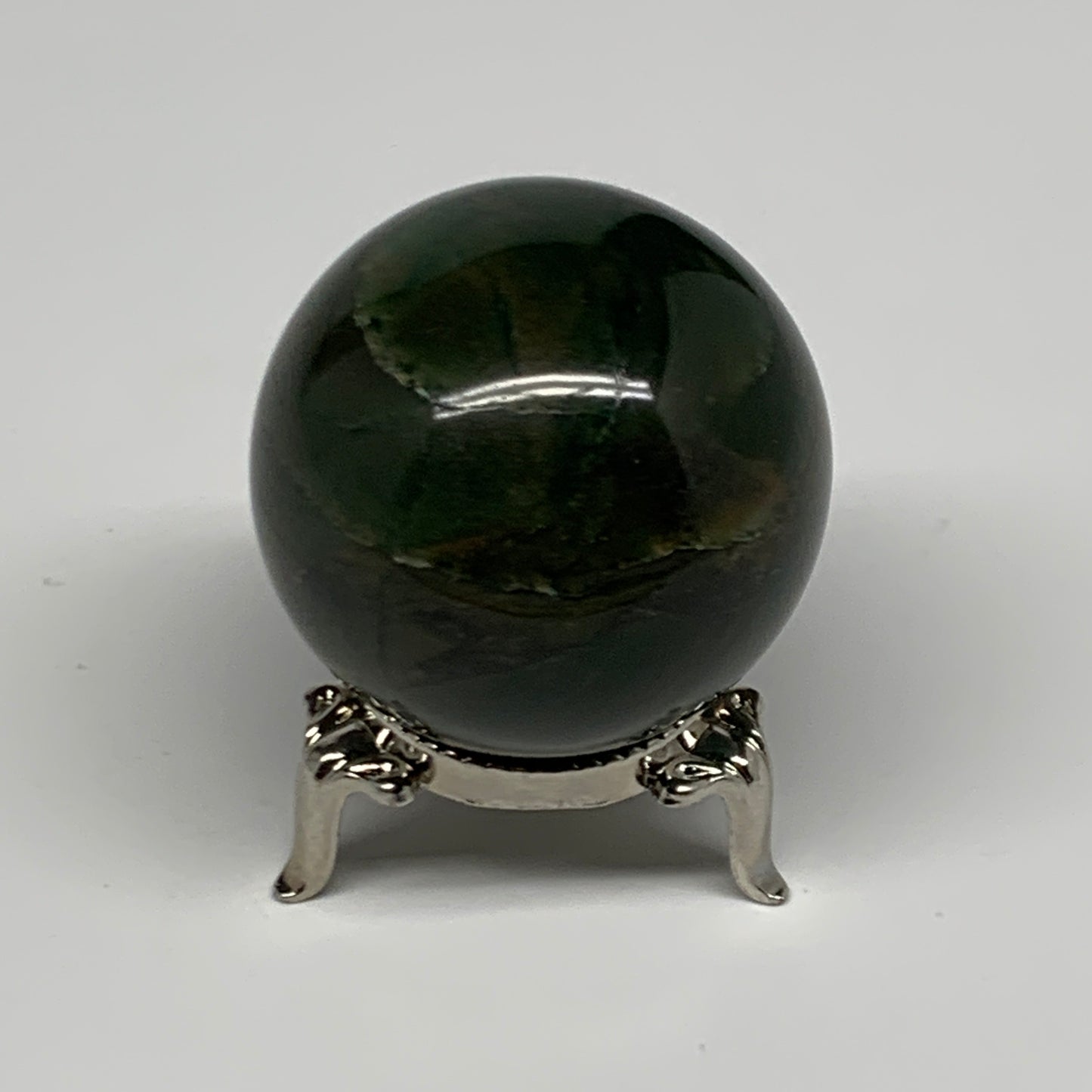 132.5g, 1.8"(45mm) Green Zade Stone Sphere Gemstone,Healing Crystal, B27152